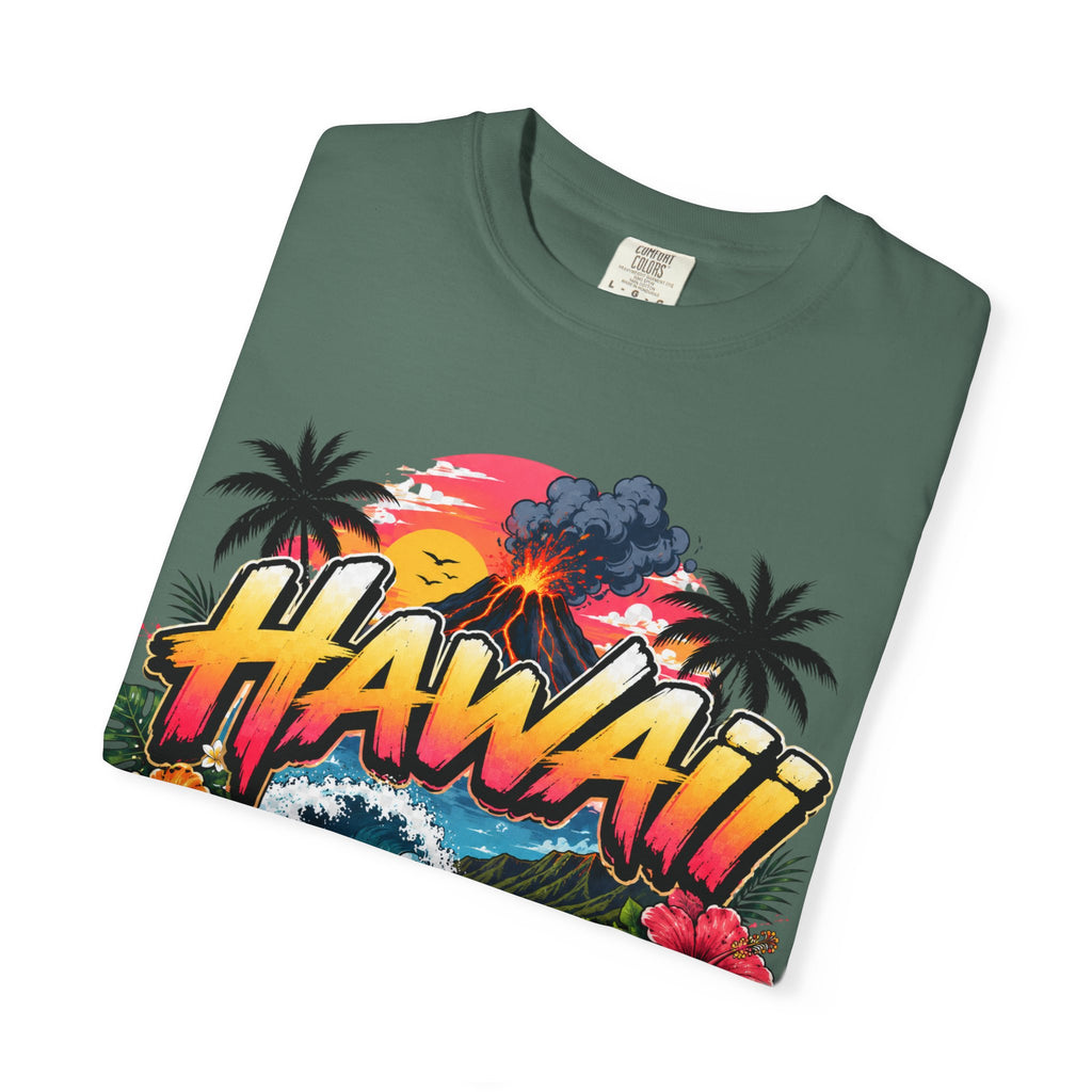Hawaii Island Vibes T-Shirt — 'Island Time, Main Character Vibes' Tropical Tee