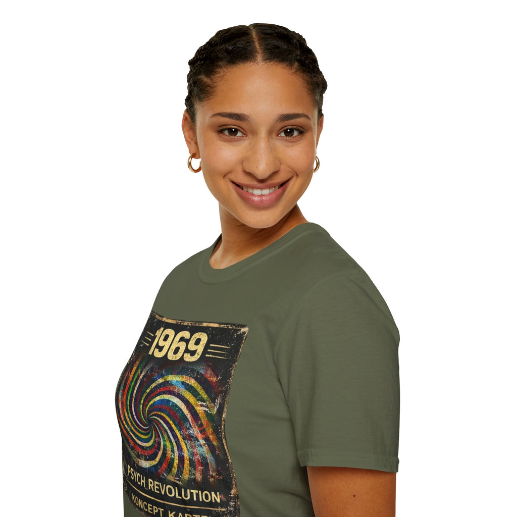 1969 Psych Revolution T‑Shirt — Vintage Psychedelic Graphic Tee