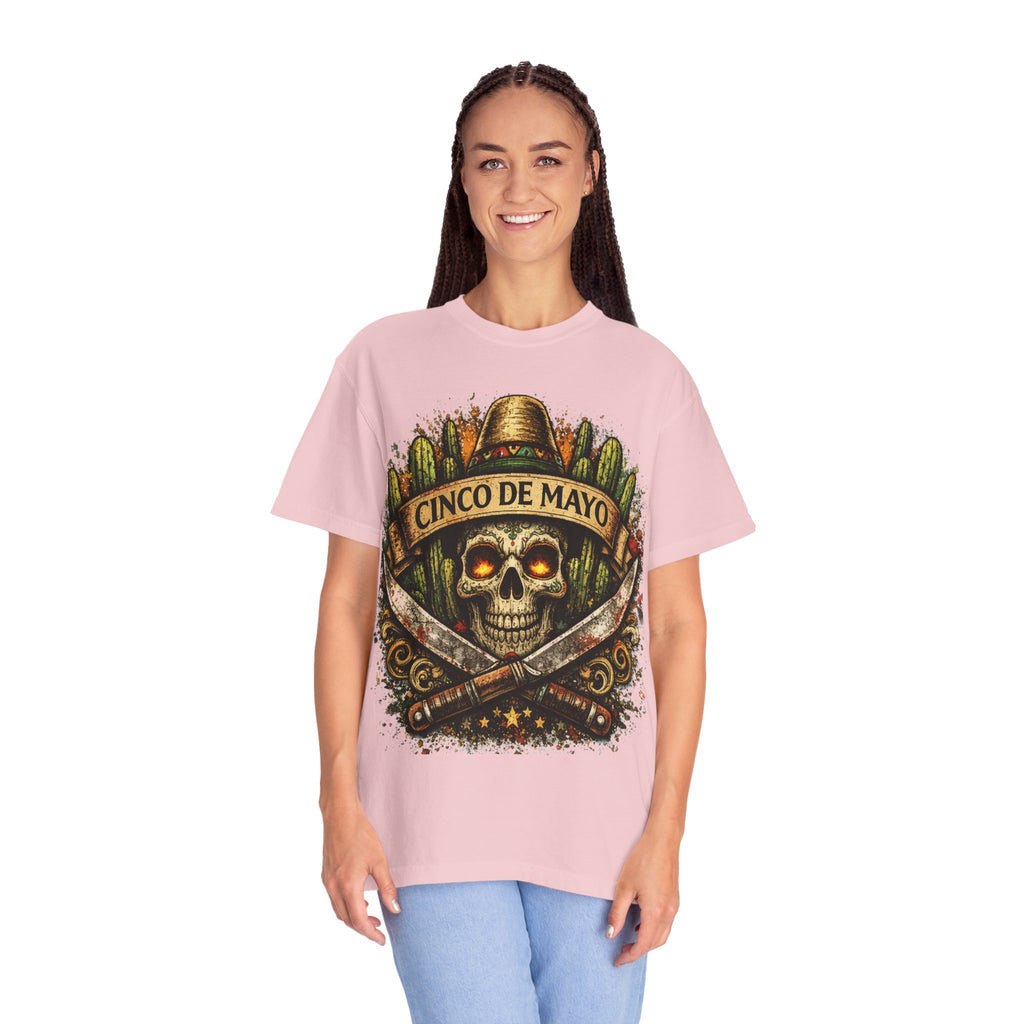 Cinco de Mayo Skull T-Shirt — Mexican Fiesta Graphic Tee