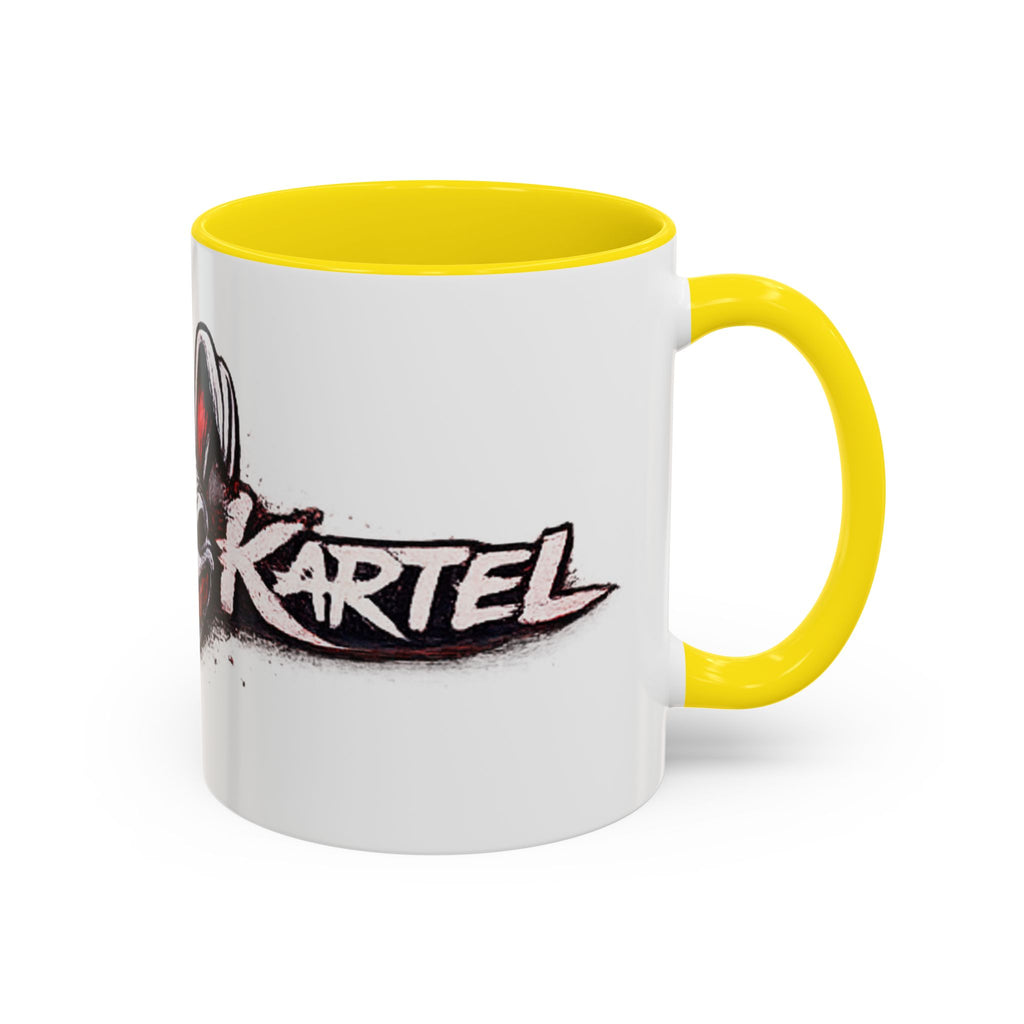 Dark Bunny Logo Accent Coffee Mug — 'Kartel' Graphic 11/15oz