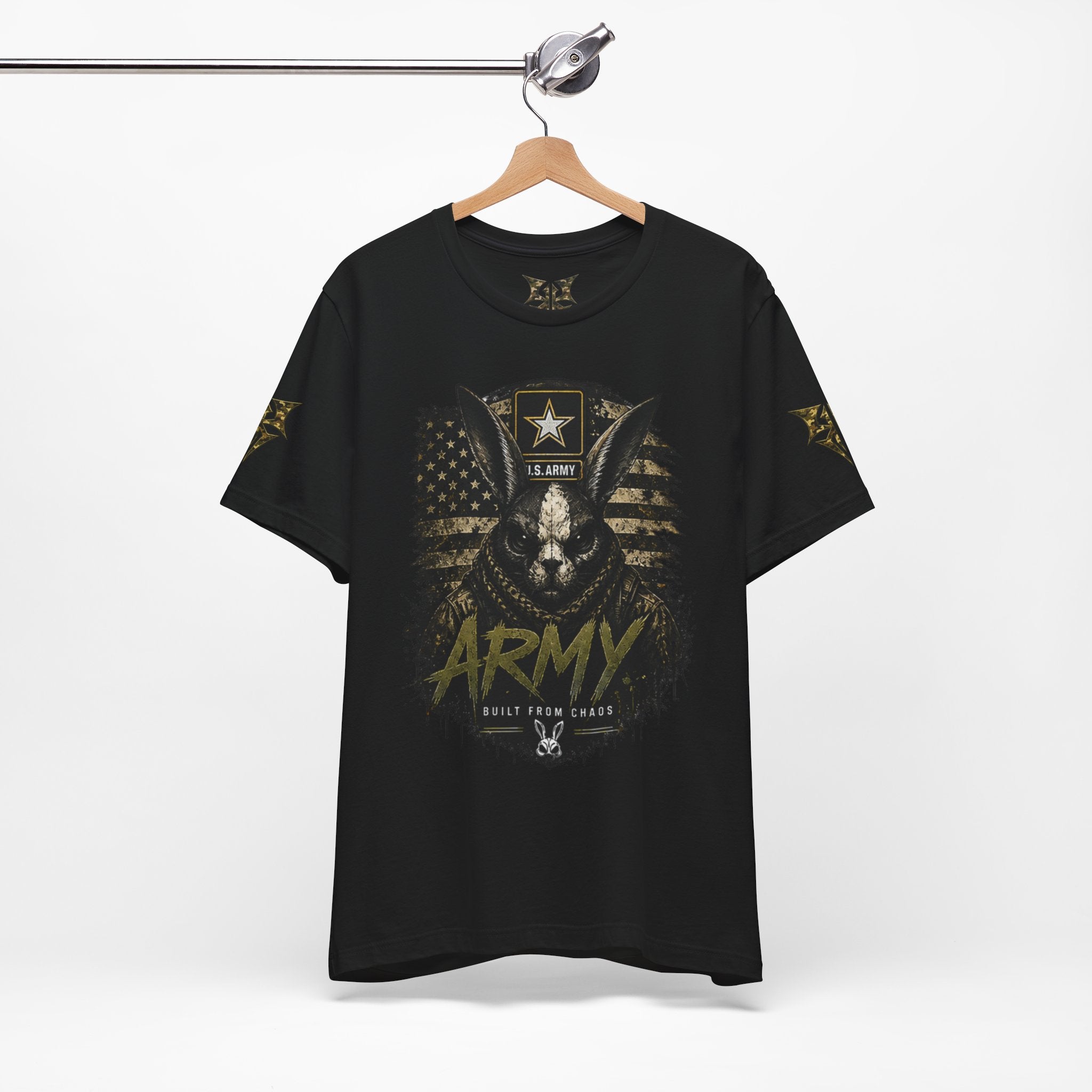 Army We Lead The Way Graphic Tee — Military Skull & Flag T-Shirt