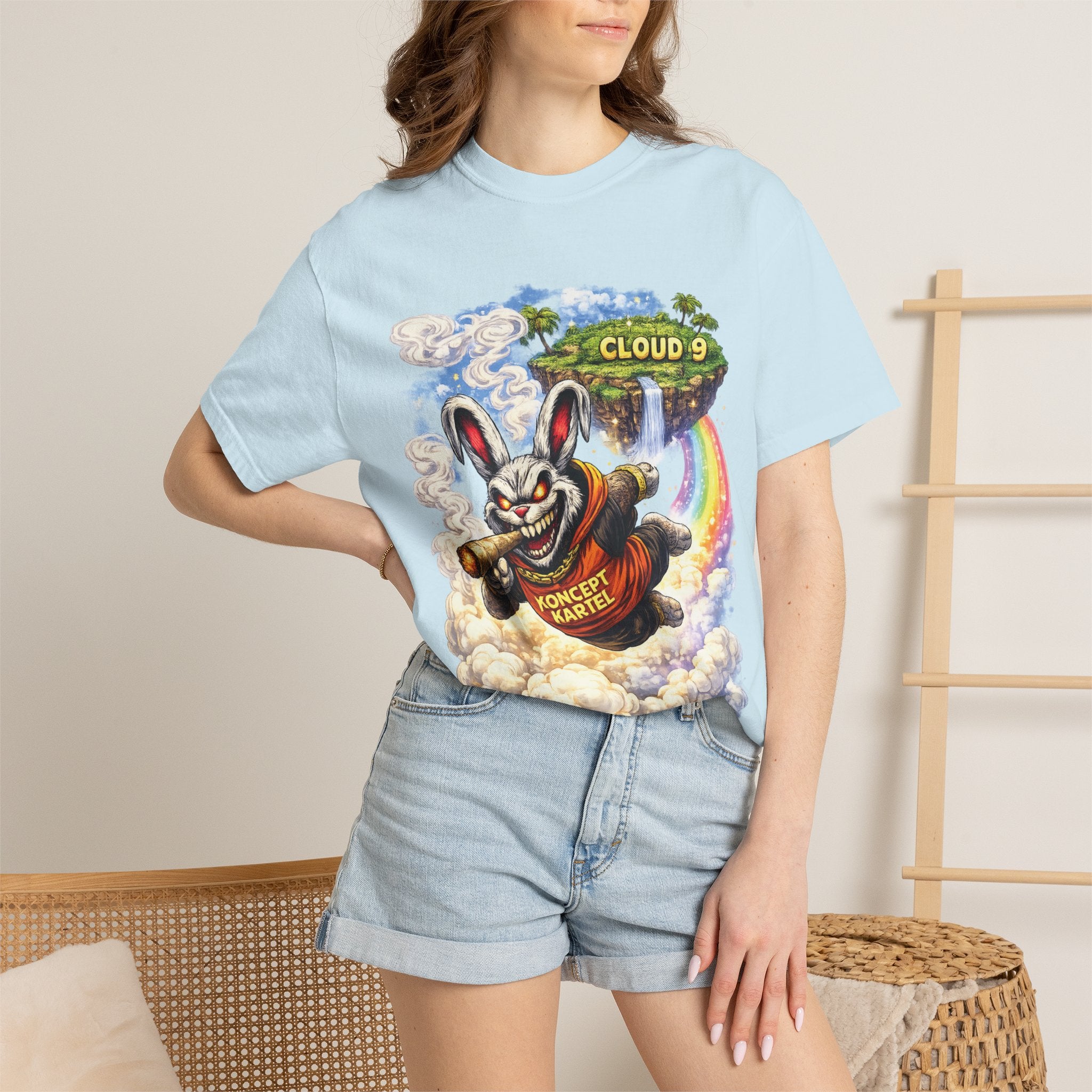 Cloud 9 Bunny Graphic T-Shirt — Koncept Kartel Streetwear