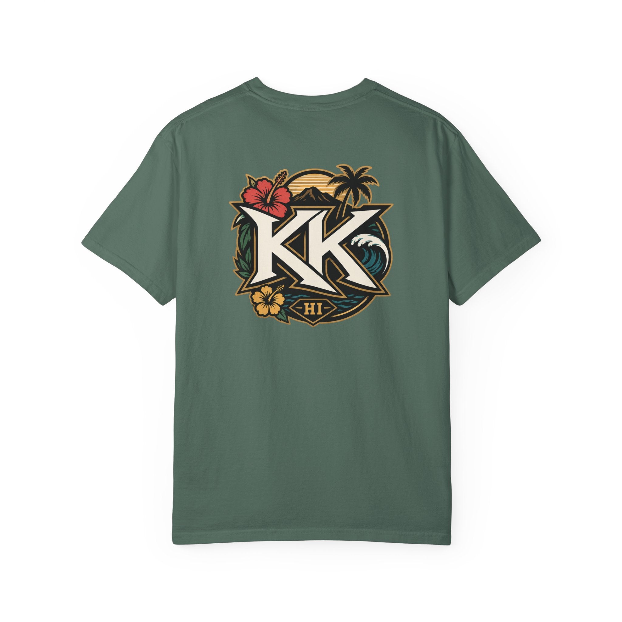Hawaii Island Vibes T-Shirt — 'Island Time, Main Character Vibes' Tropical Tee