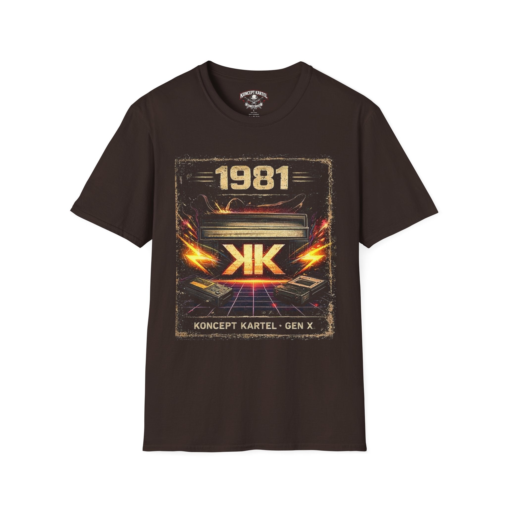 1981 Retro Arcade T-Shirt — Koncept Kartel Gen X Graphic Tee