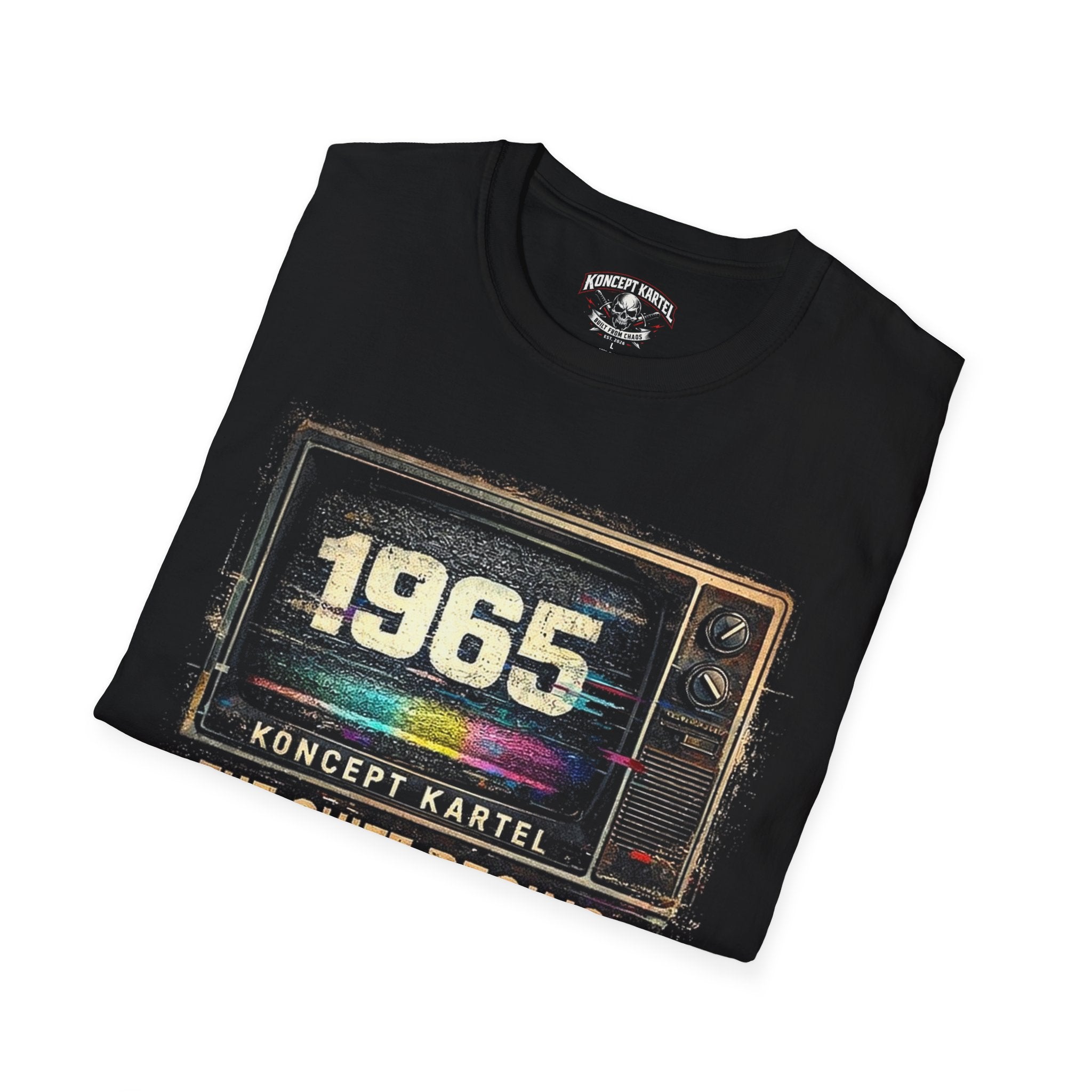 1968 Retro TV T-Shirt – Vintage Color Test Pattern Tee