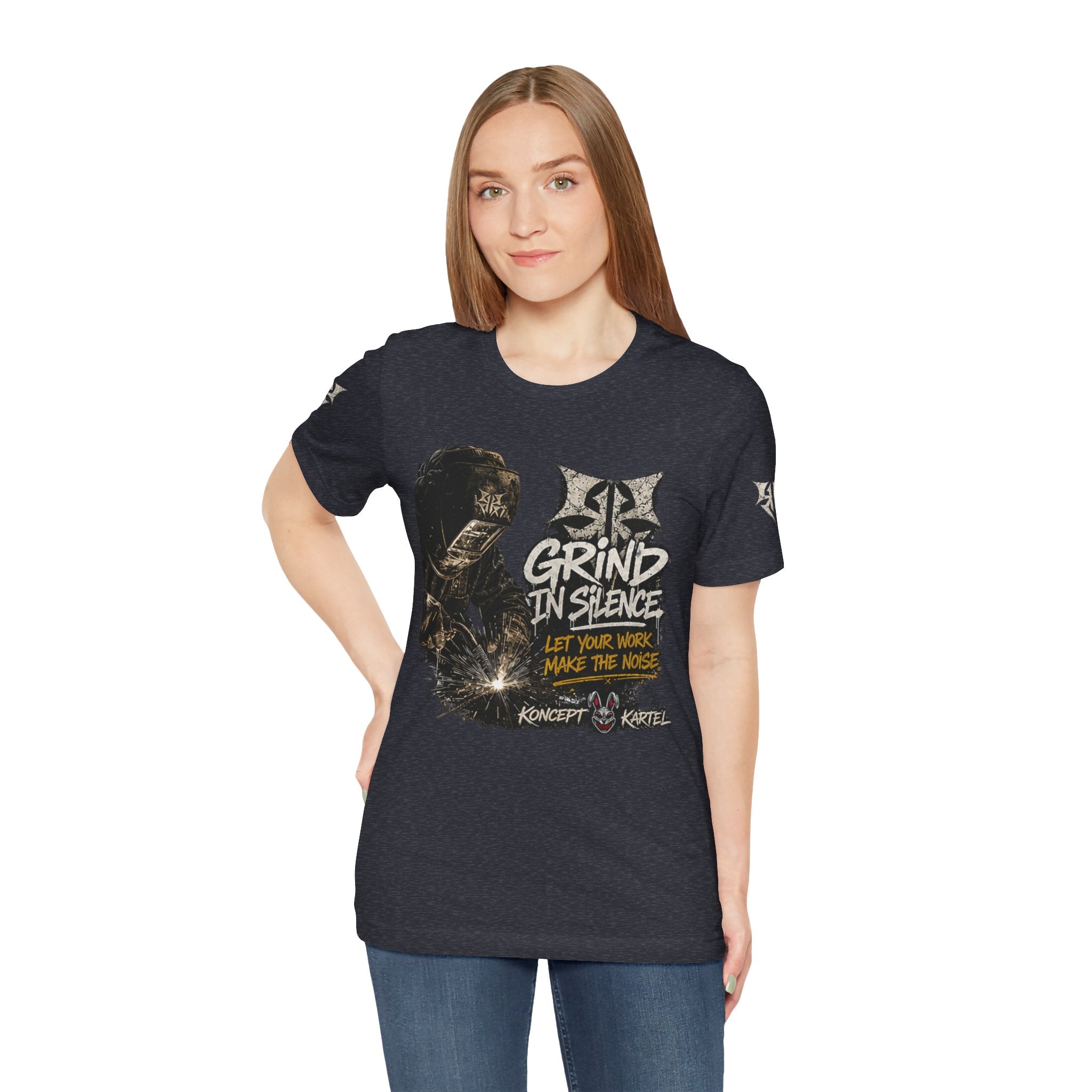 Grind in Silence Graphic Tee — "Let Your Work Make the Noise"