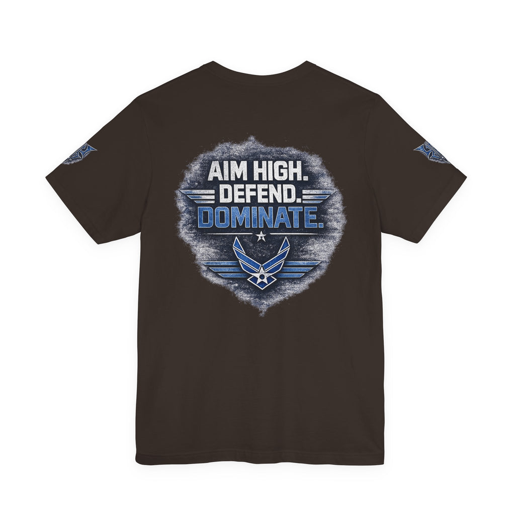 Air Force Pilot Mask Tee — "Air Force Above All" Military Aviation T-Shirt