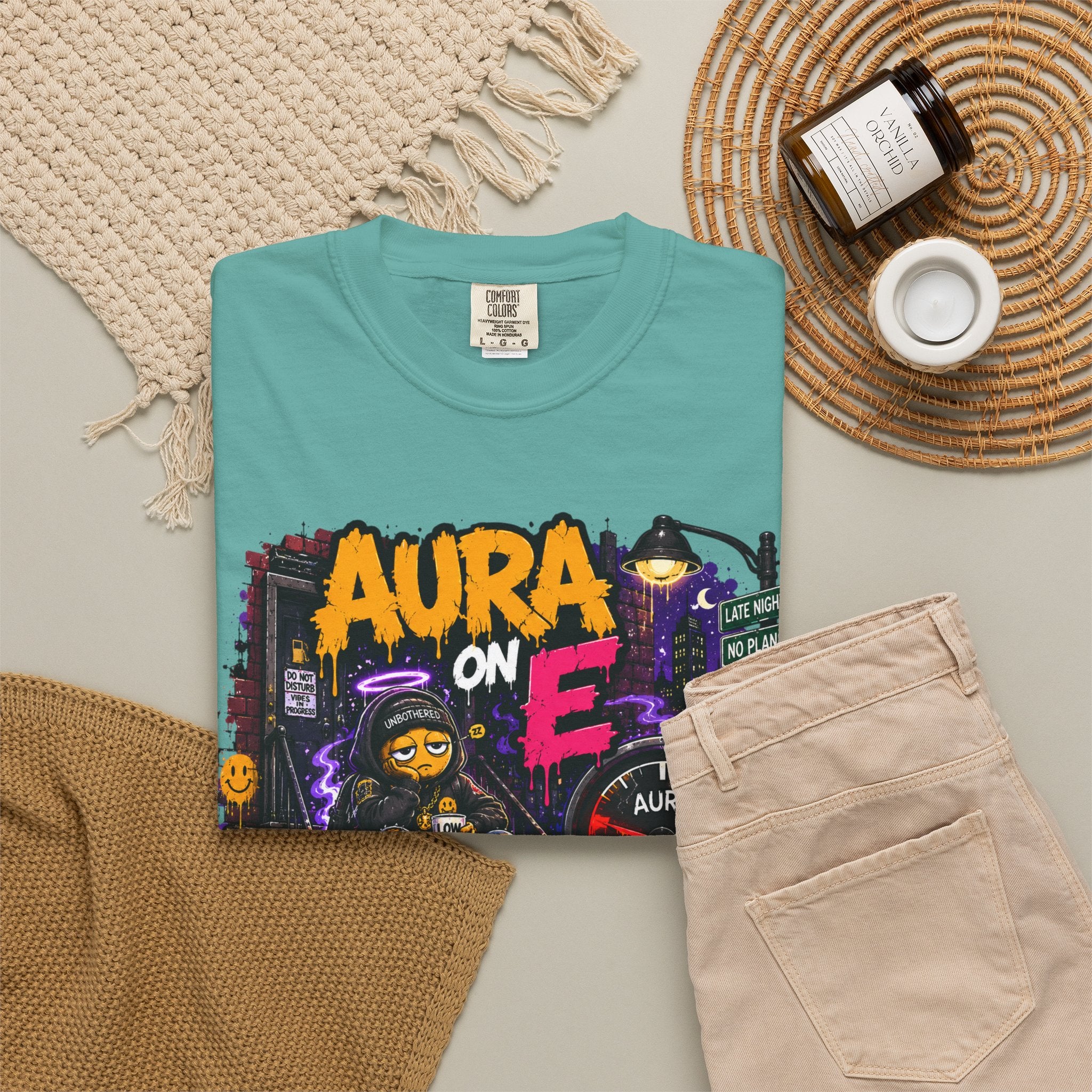 Aura On, Still Outside T-Shirt — Urban Graffiti Gaming Tee