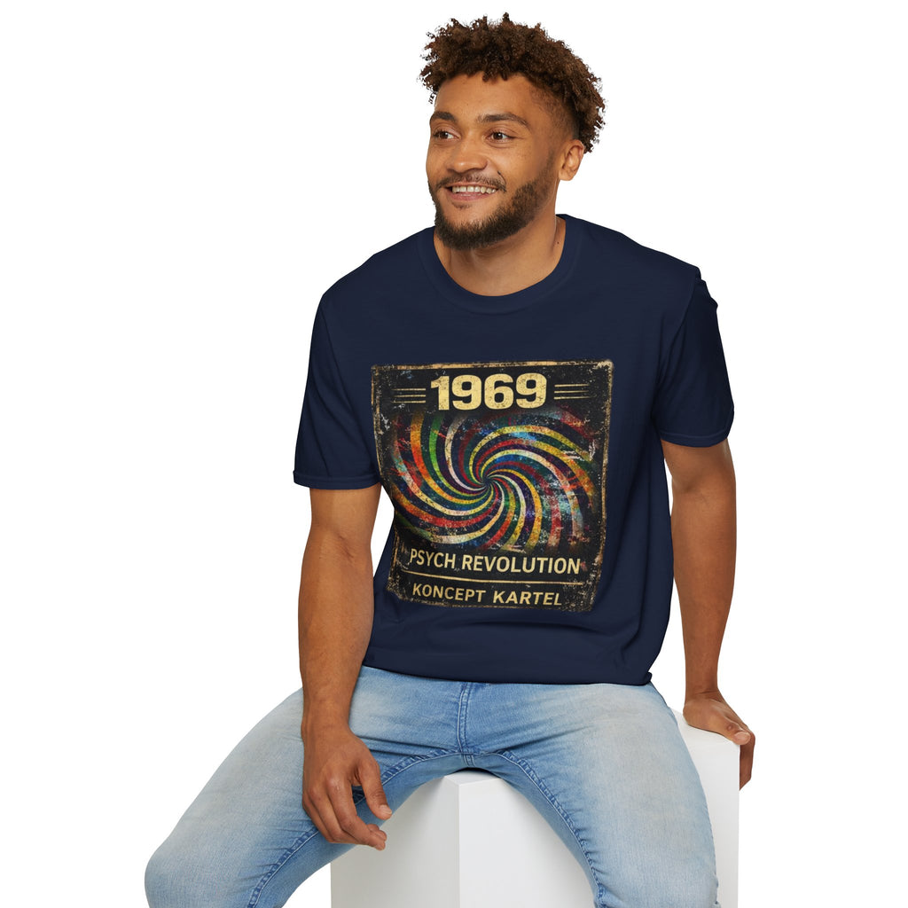 1969 Psych Revolution T‑Shirt — Vintage Psychedelic Graphic Tee