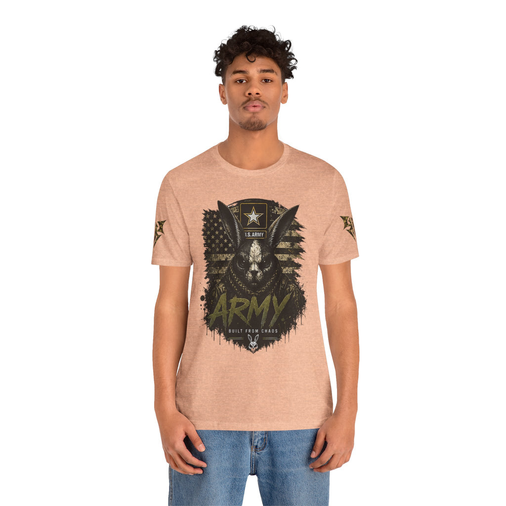 Army We Lead The Way Graphic Tee — Military Skull & Flag T-Shirt