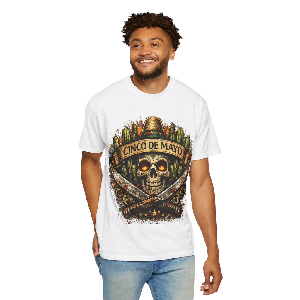 Cinco de Mayo Skull T-Shirt — Mexican Fiesta Graphic Tee