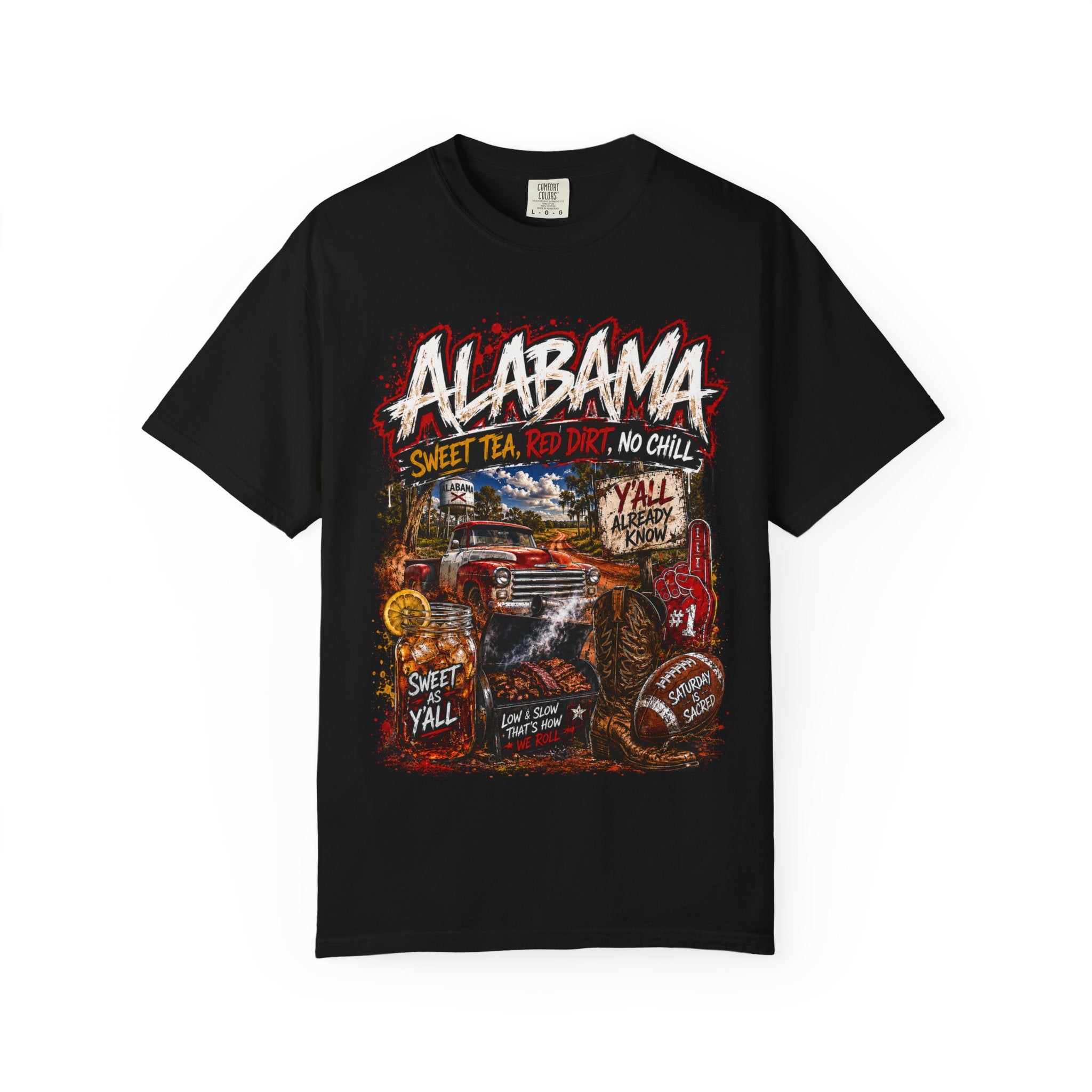 Alabama Vintage Truck T-Shirt — Sweet Tea, No Chill Graphic Tee