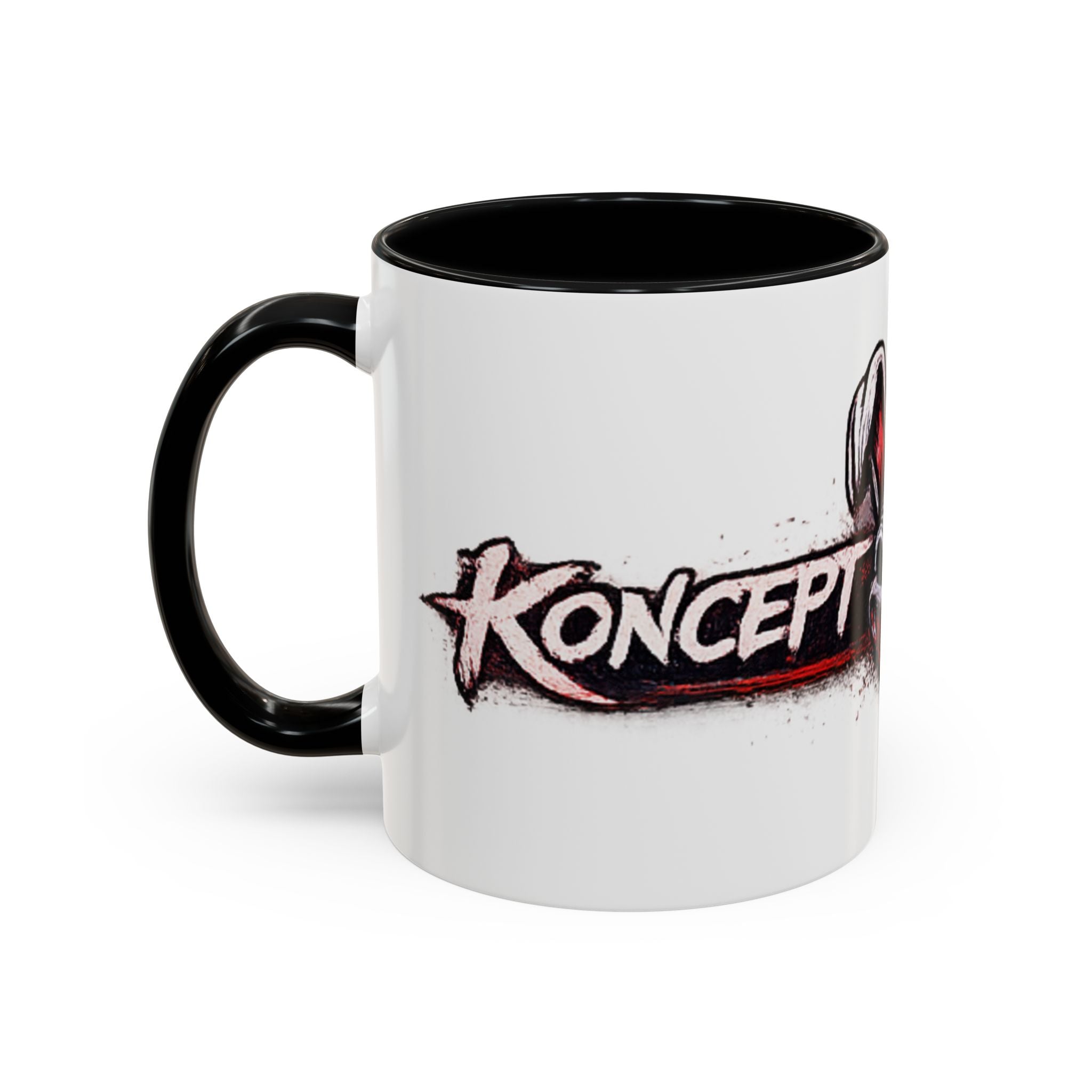 Dark Bunny Logo Accent Coffee Mug — 'Kartel' Graphic 11/15oz