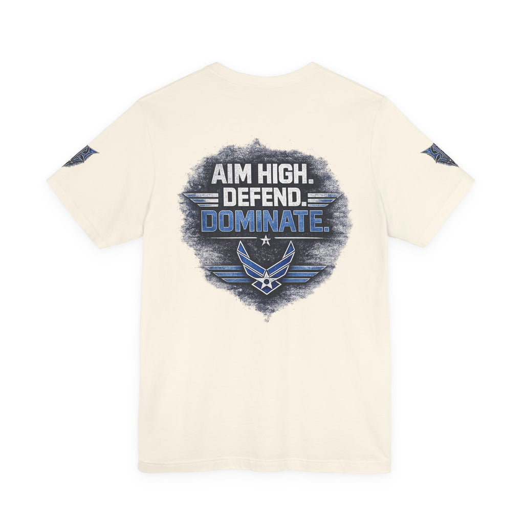 Air Force Pilot Mask Tee — "Air Force Above All" Military Aviation T-Shirt