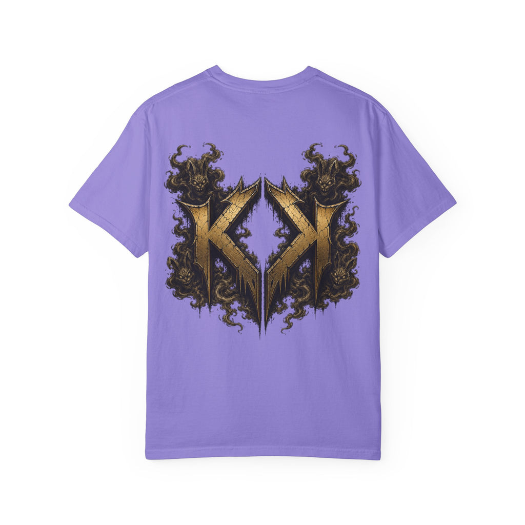 Bass Ackwards Graphic T‑Shirt — Heavy Metal Band Skull Design