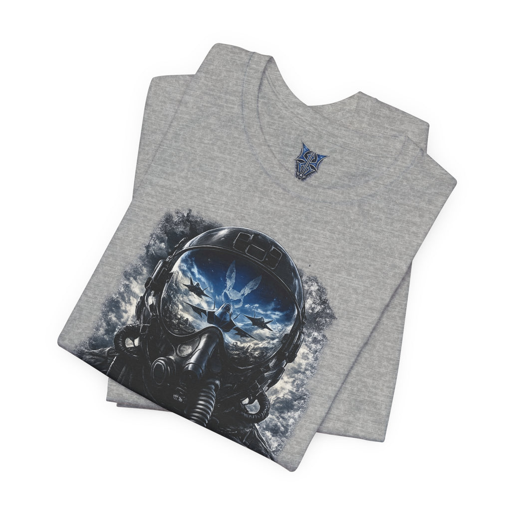 Air Force Pilot Mask Tee — "Air Force Above All" Military Aviation T-Shirt