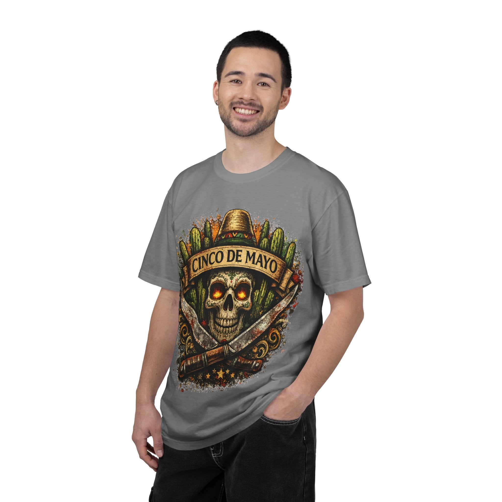 Cinco de Mayo Skull T-Shirt — Mexican Fiesta Graphic Tee