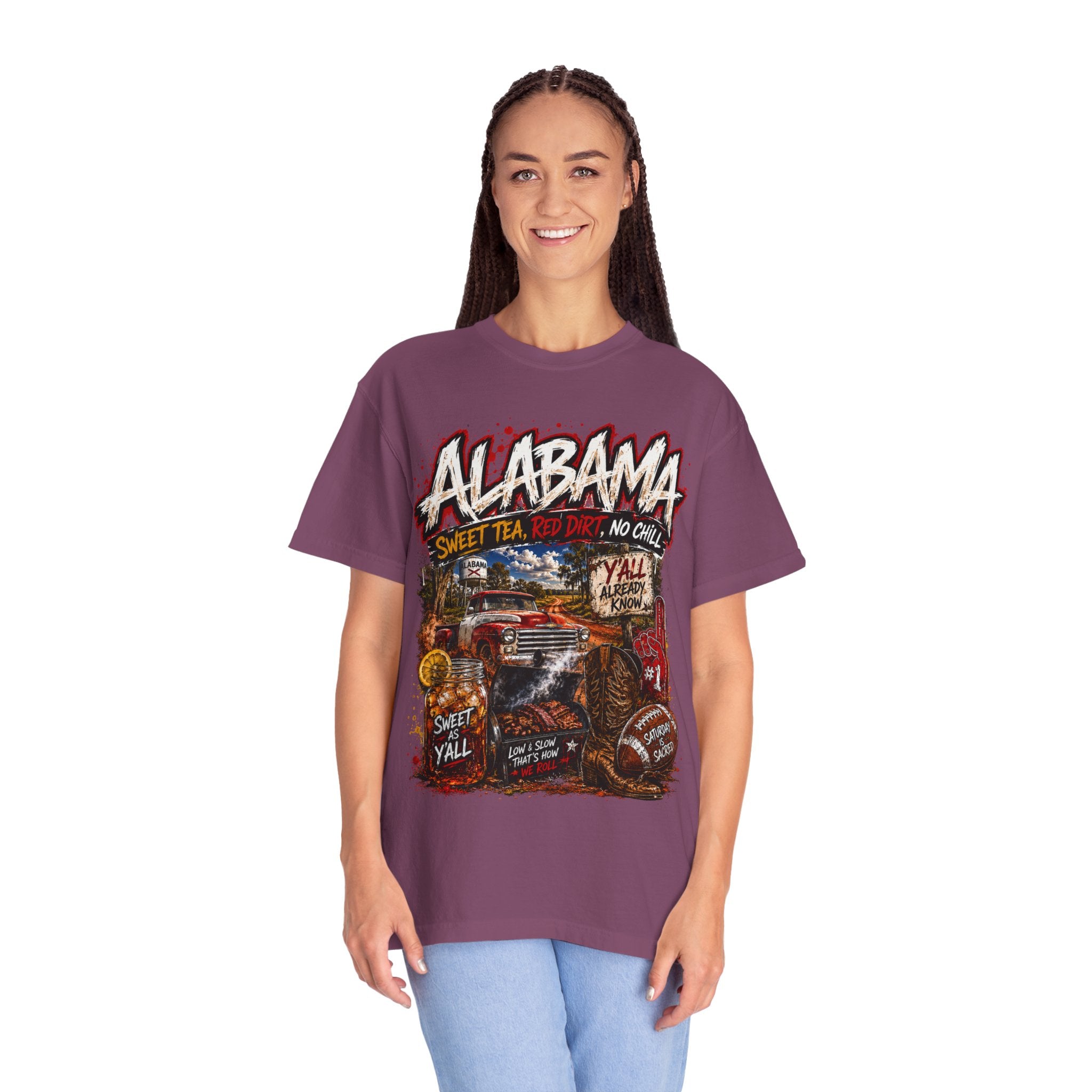 Alabama Vintage Truck T-Shirt — Sweet Tea, No Chill Graphic Tee