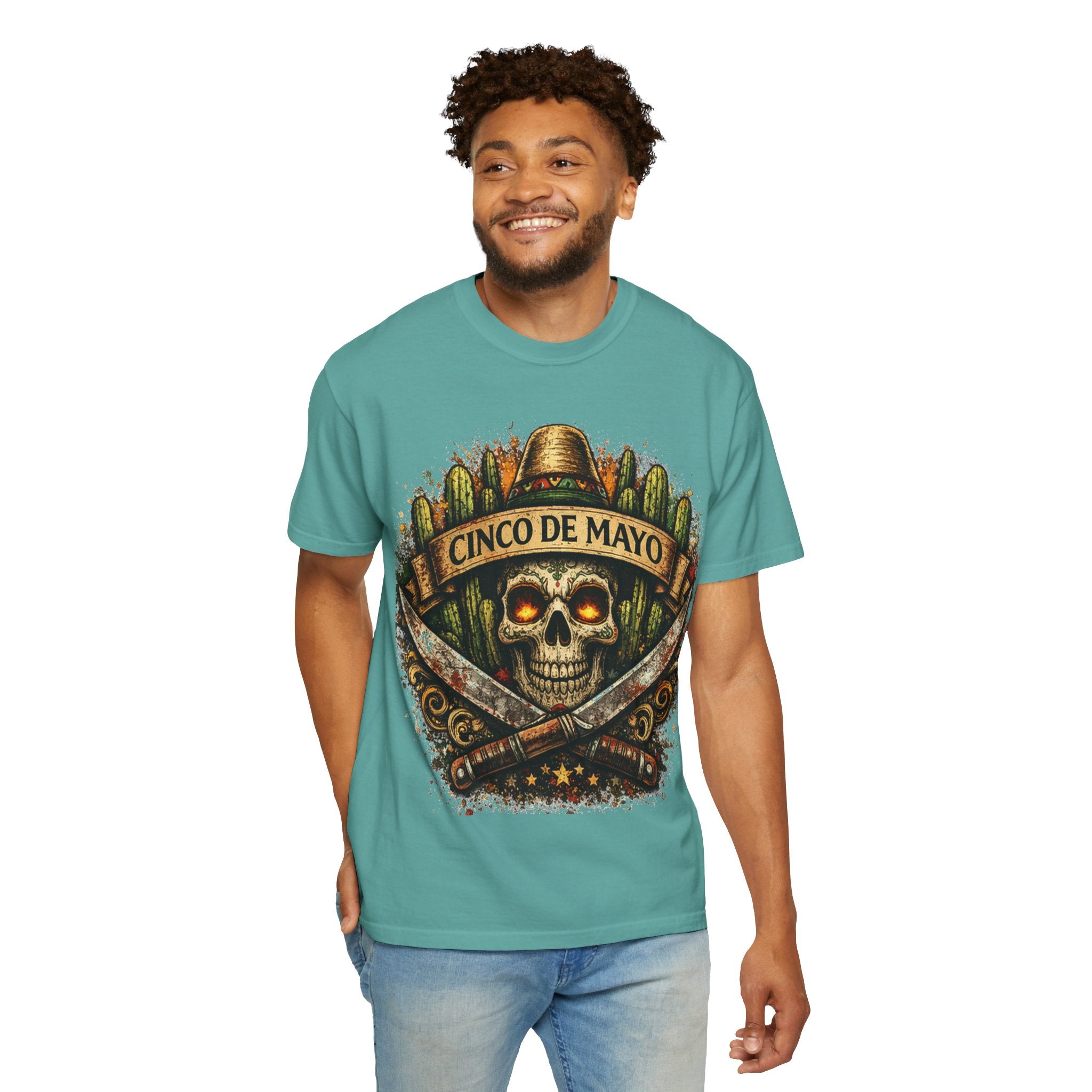 Cinco de Mayo Skull T-Shirt — Mexican Fiesta Graphic Tee
