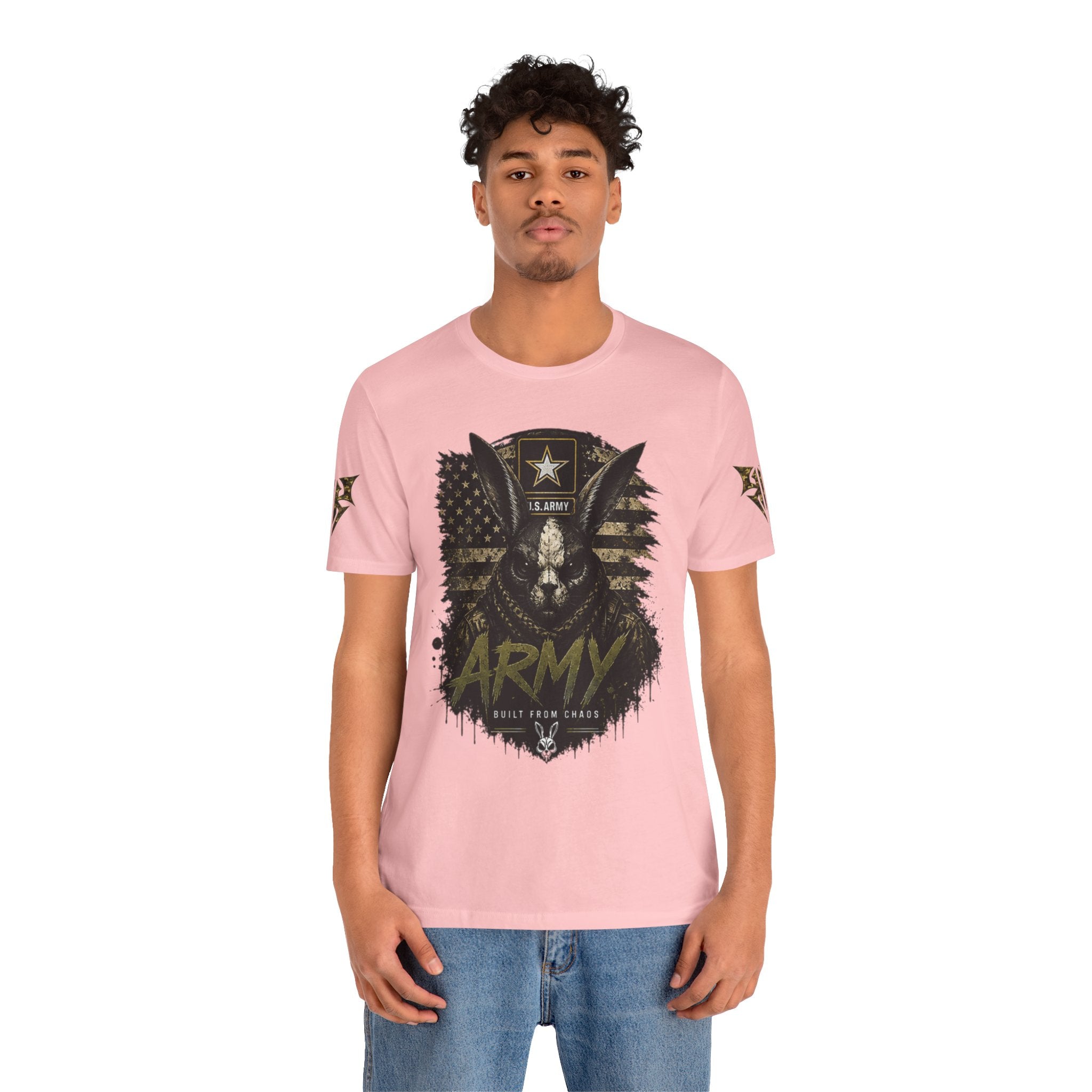 Army We Lead The Way Graphic Tee — Military Skull & Flag T-Shirt