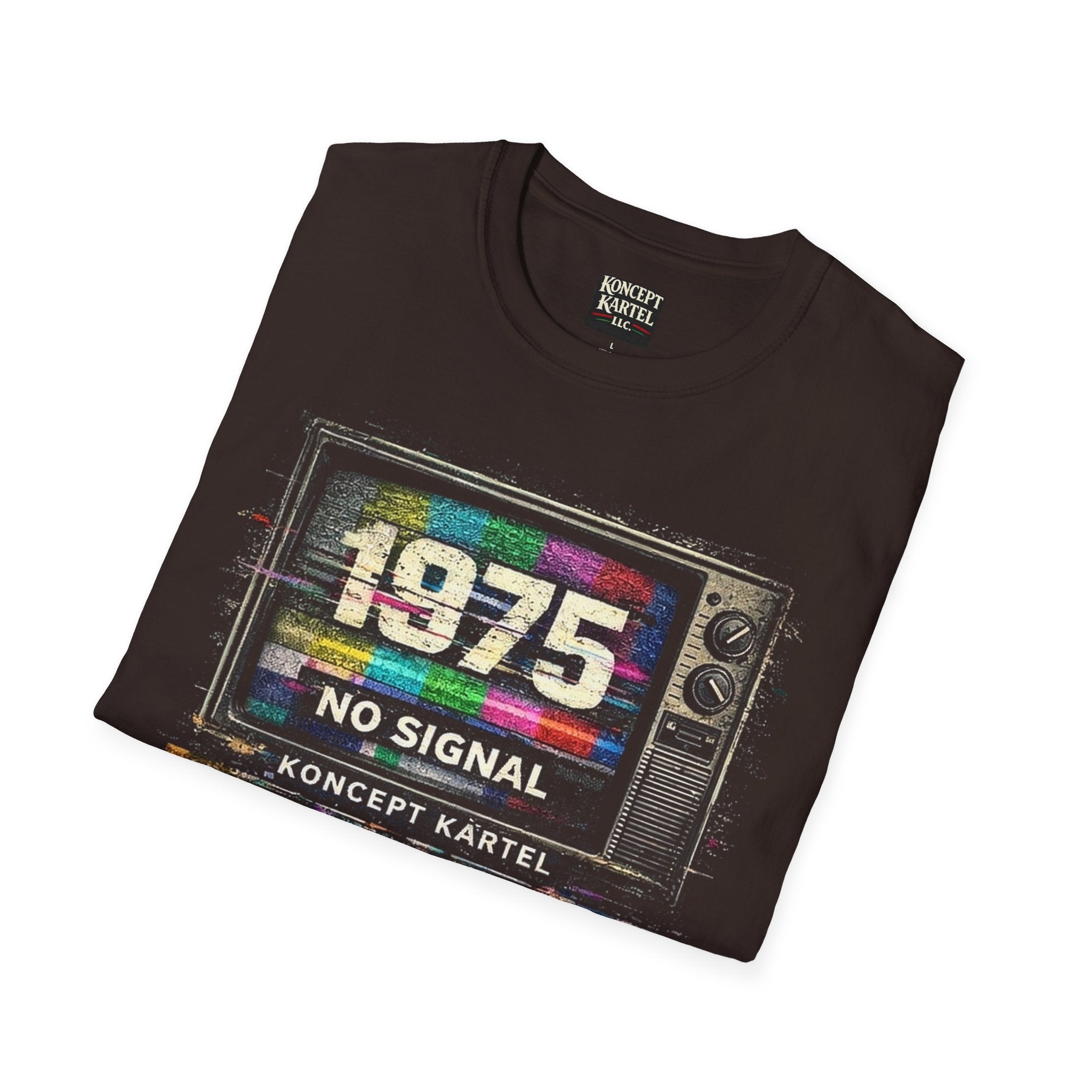 Retro TV Test Pattern Graphic Tee — Vintage 90s Aesthetic T-Shirt