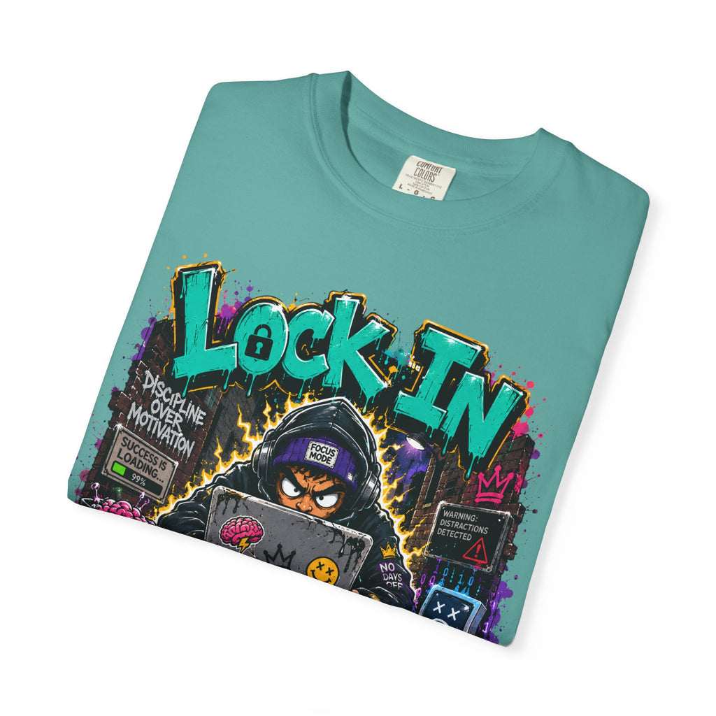 Lock In or Log Out Tee — Gamer Hacker Graphic T-Shirt