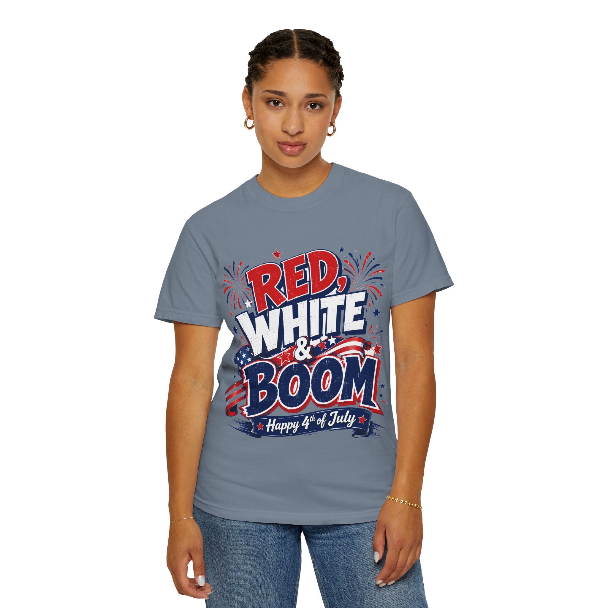 Red, White & Boom 4th of July T-Shirt