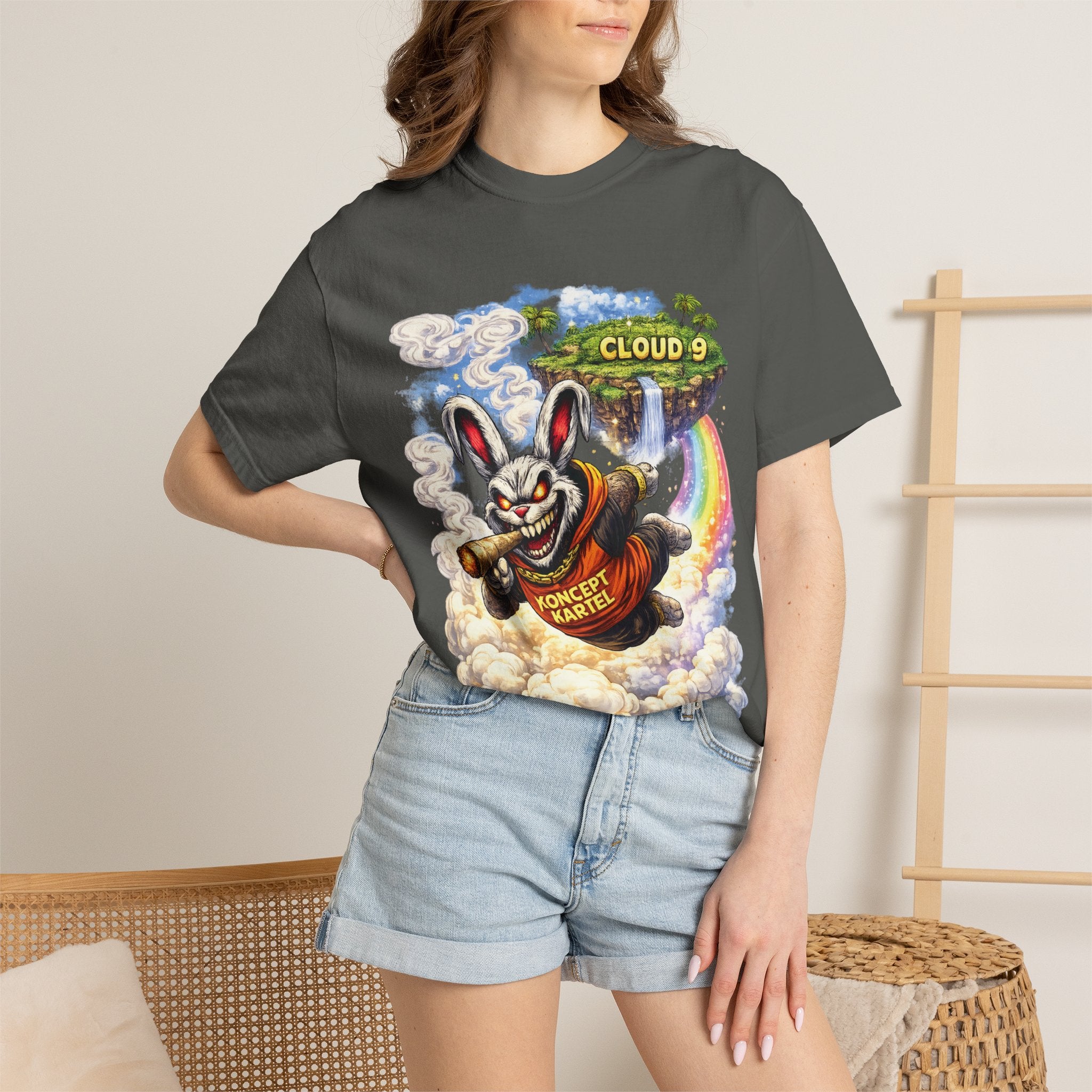 Cloud 9 Bunny Graphic T-Shirt — Koncept Kartel Streetwear