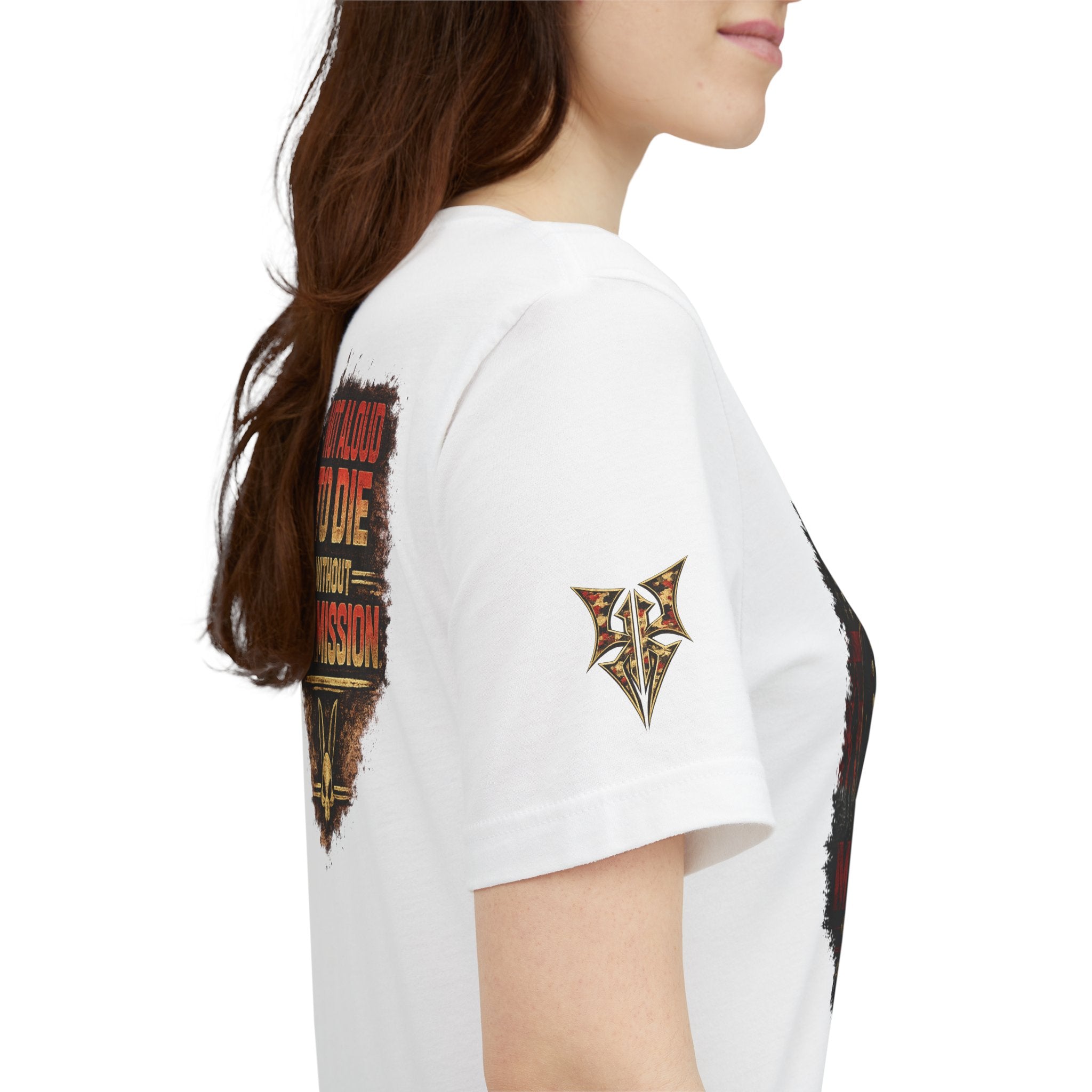 Marines "First to Fight" Military Graphic Tee — "Not Allowed to Die Without Permission"