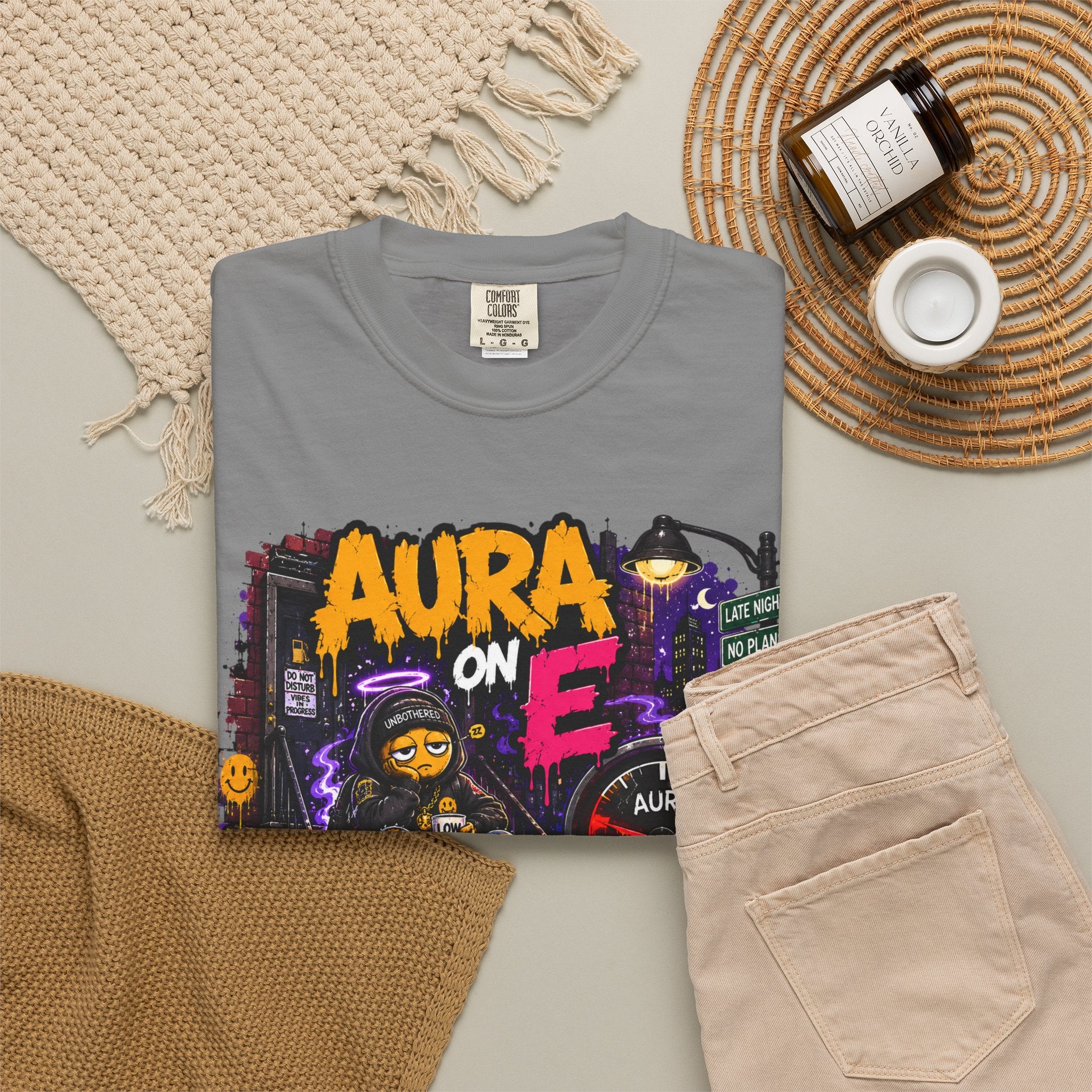 Aura On, Still Outside T-Shirt — Urban Graffiti Gaming Tee