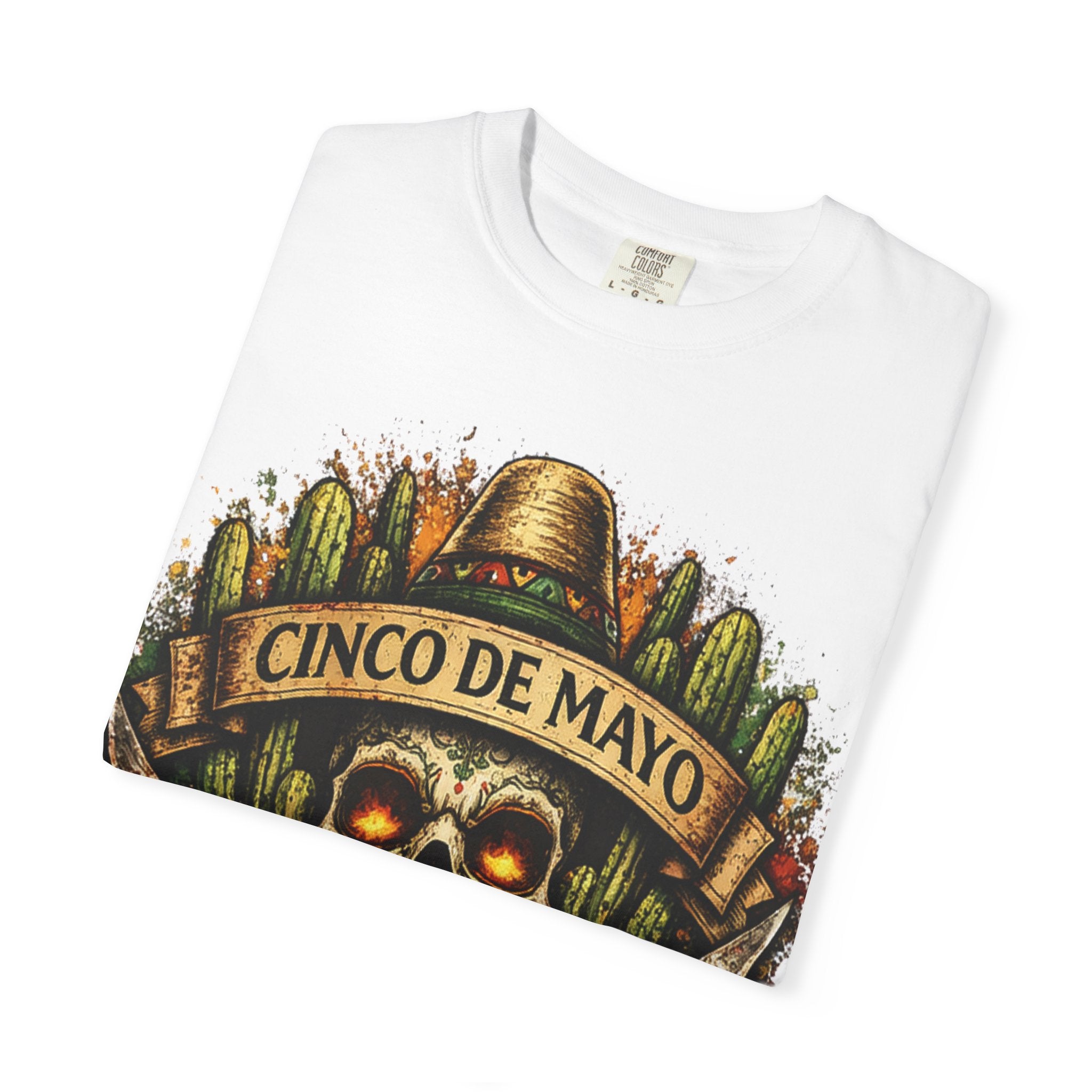 Cinco de Mayo Skull T-Shirt — Mexican Fiesta Graphic Tee