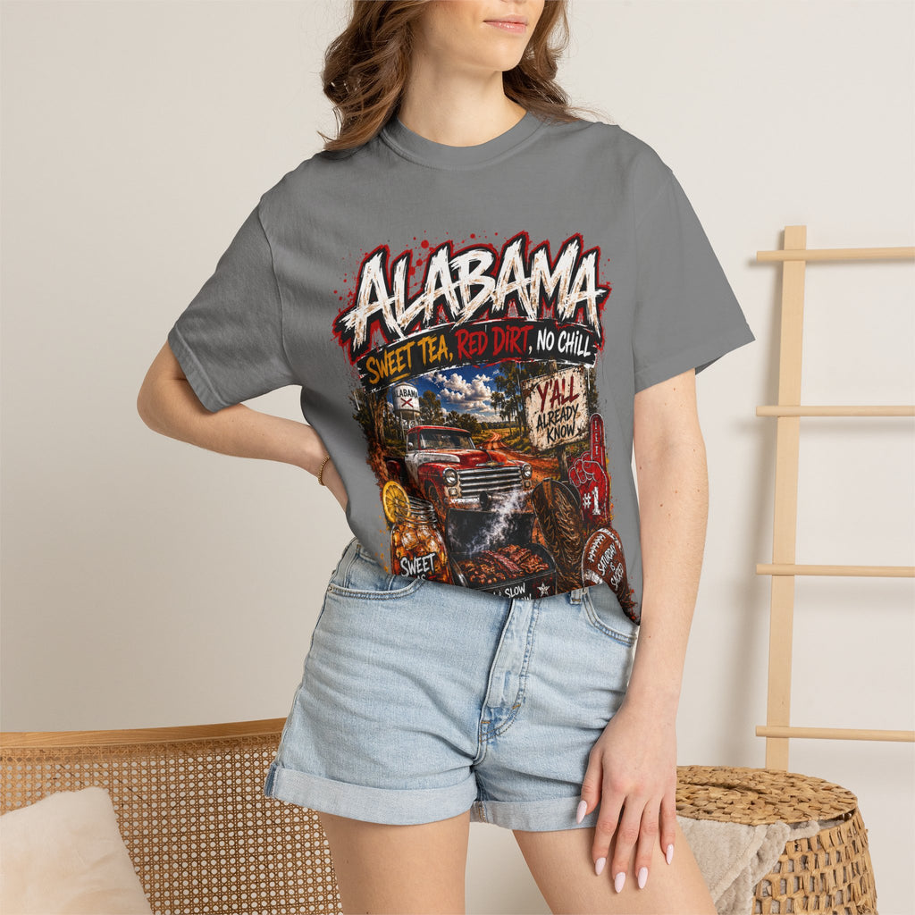 Alabama Vintage Truck T-Shirt — Sweet Tea, No Chill Graphic Tee