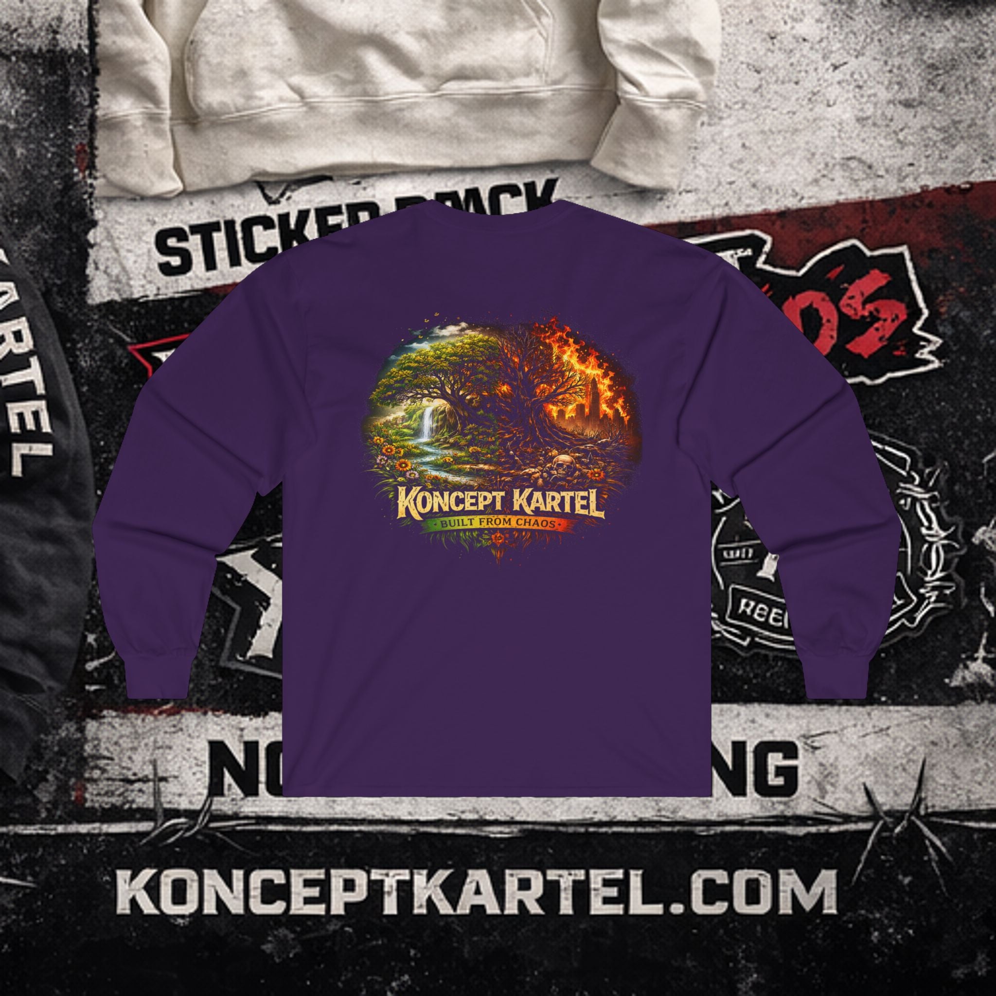 Koncept Kartel Logo Long Sleeve Tee — Creative Design Co. Graphic Shirt