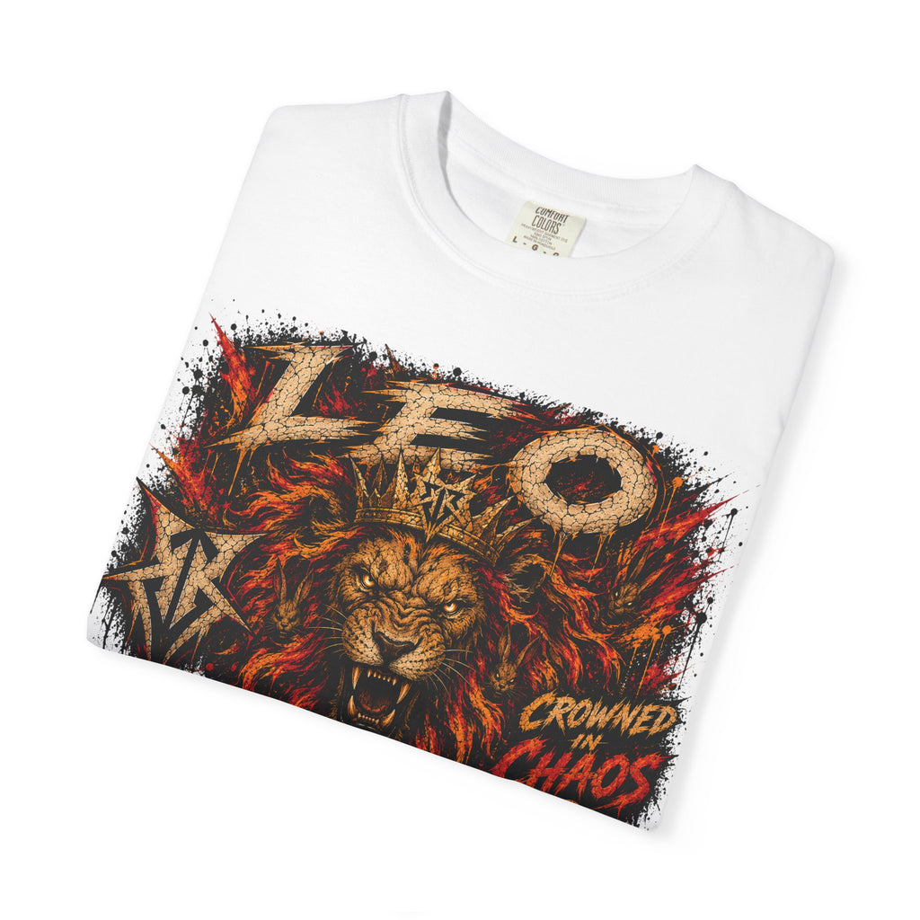 Crowned Chaos Lion Graphic T-Shirt
