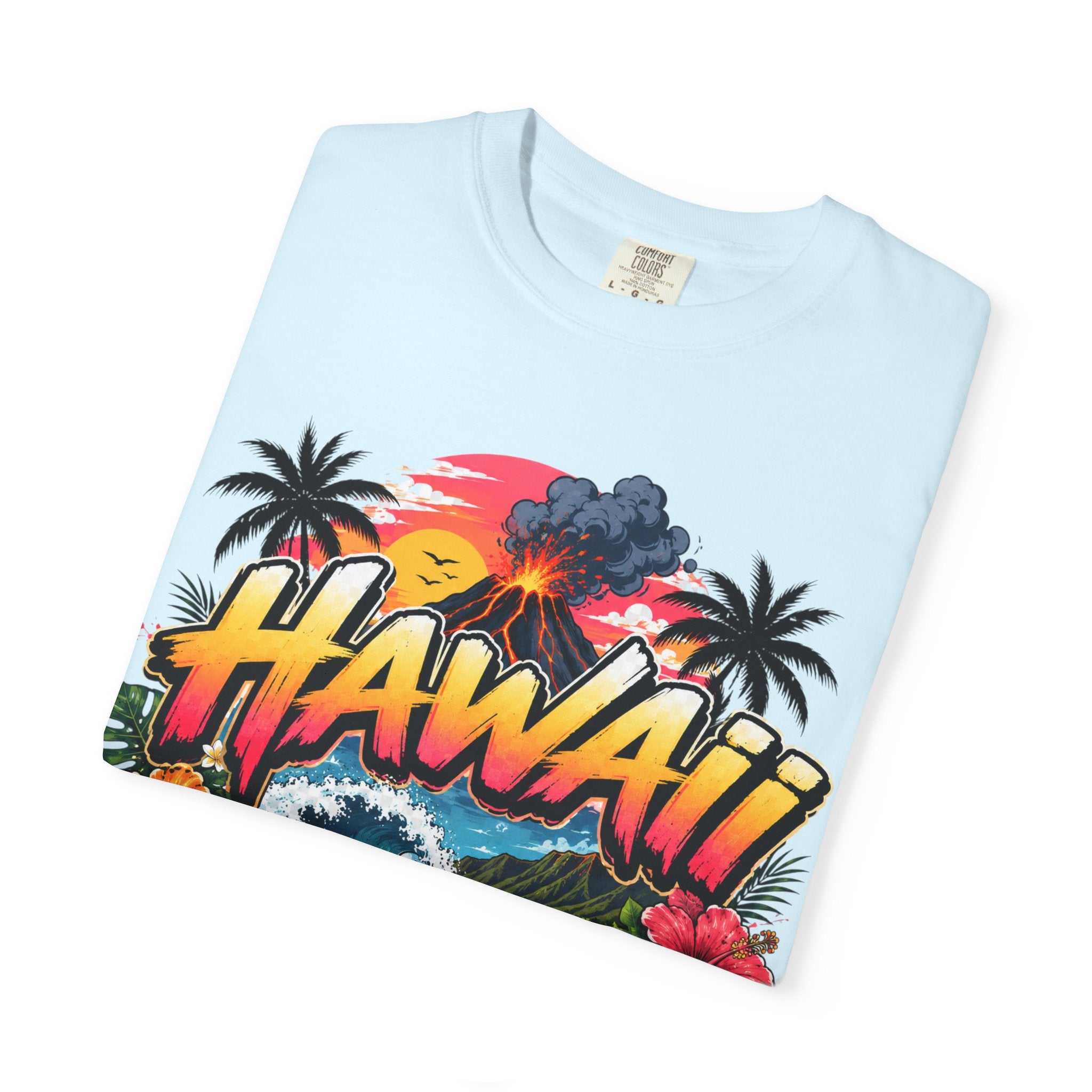 Hawaii Island Vibes T-Shirt — 'Island Time, Main Character Vibes' Tropical Tee