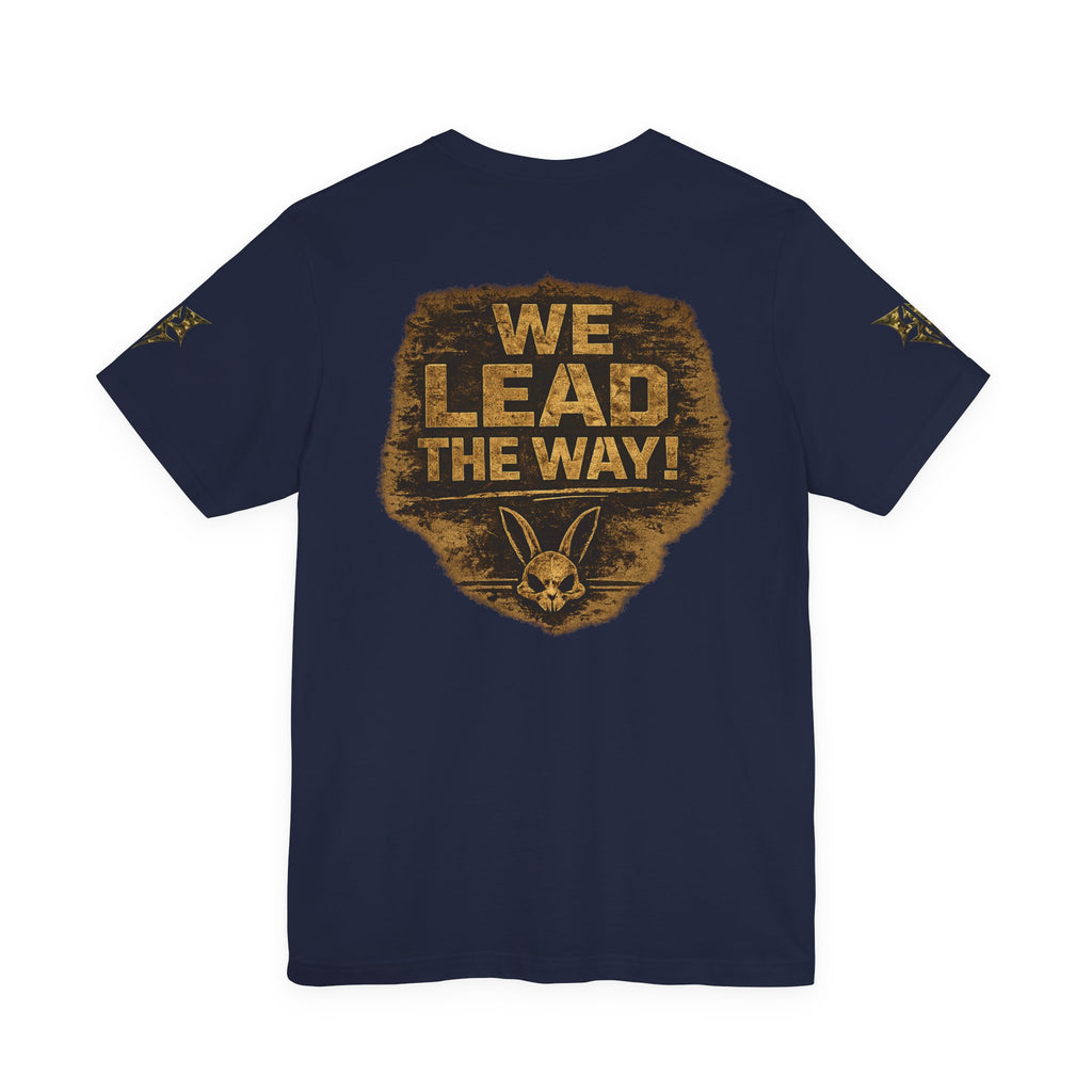 Army We Lead The Way Graphic Tee — Military Skull & Flag T-Shirt