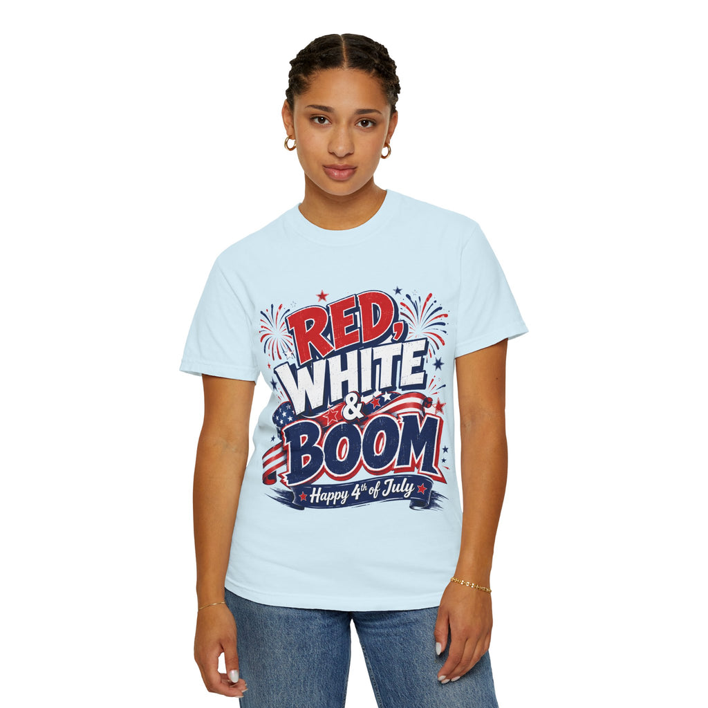 Red, White & Boom 4th of July T-Shirt