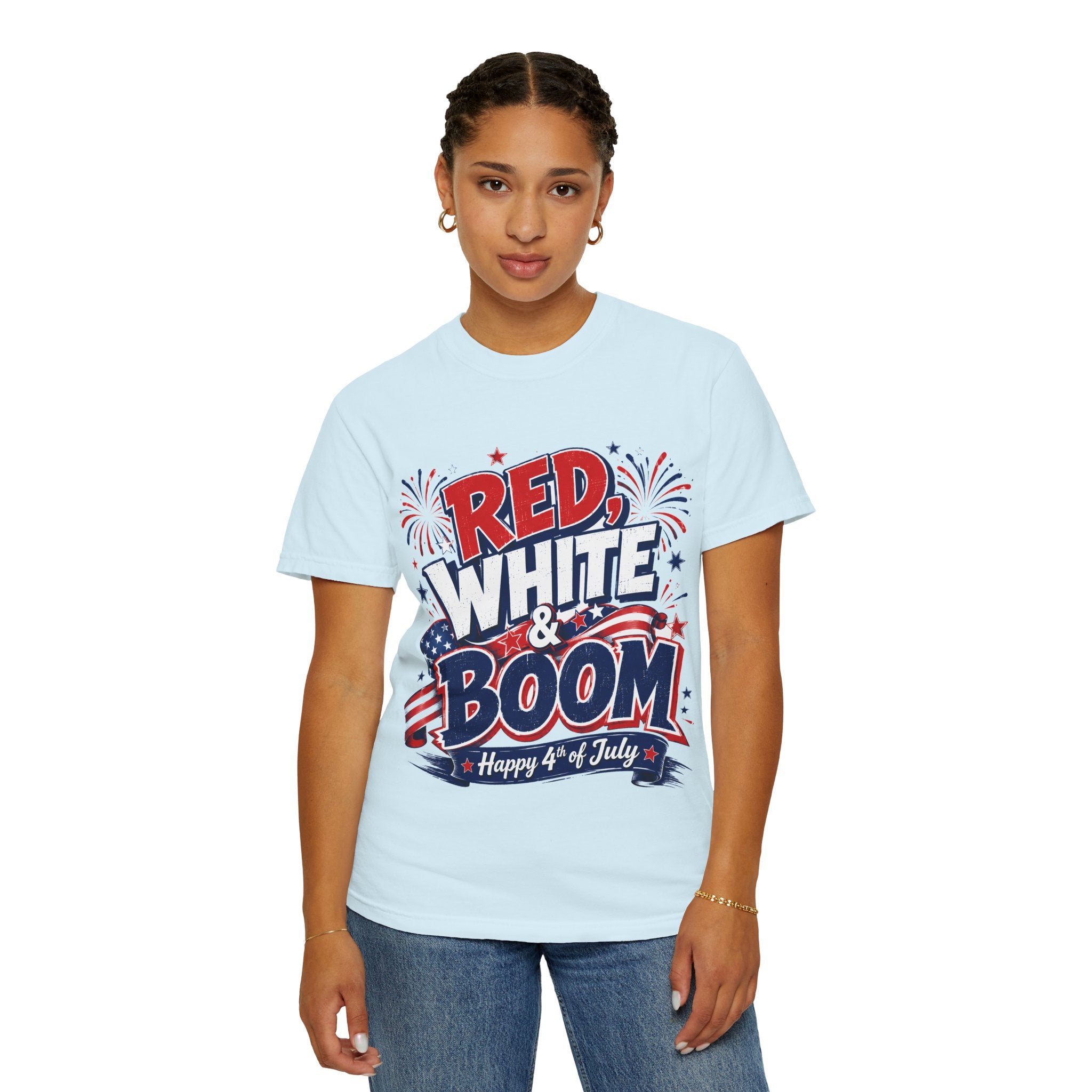 Red, White & Boom 4th of July T-Shirt