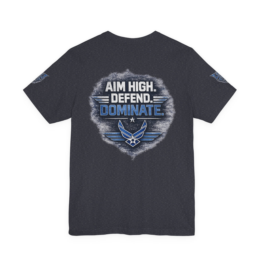 Air Force Pilot Mask Tee — "Air Force Above All" Military Aviation T-Shirt