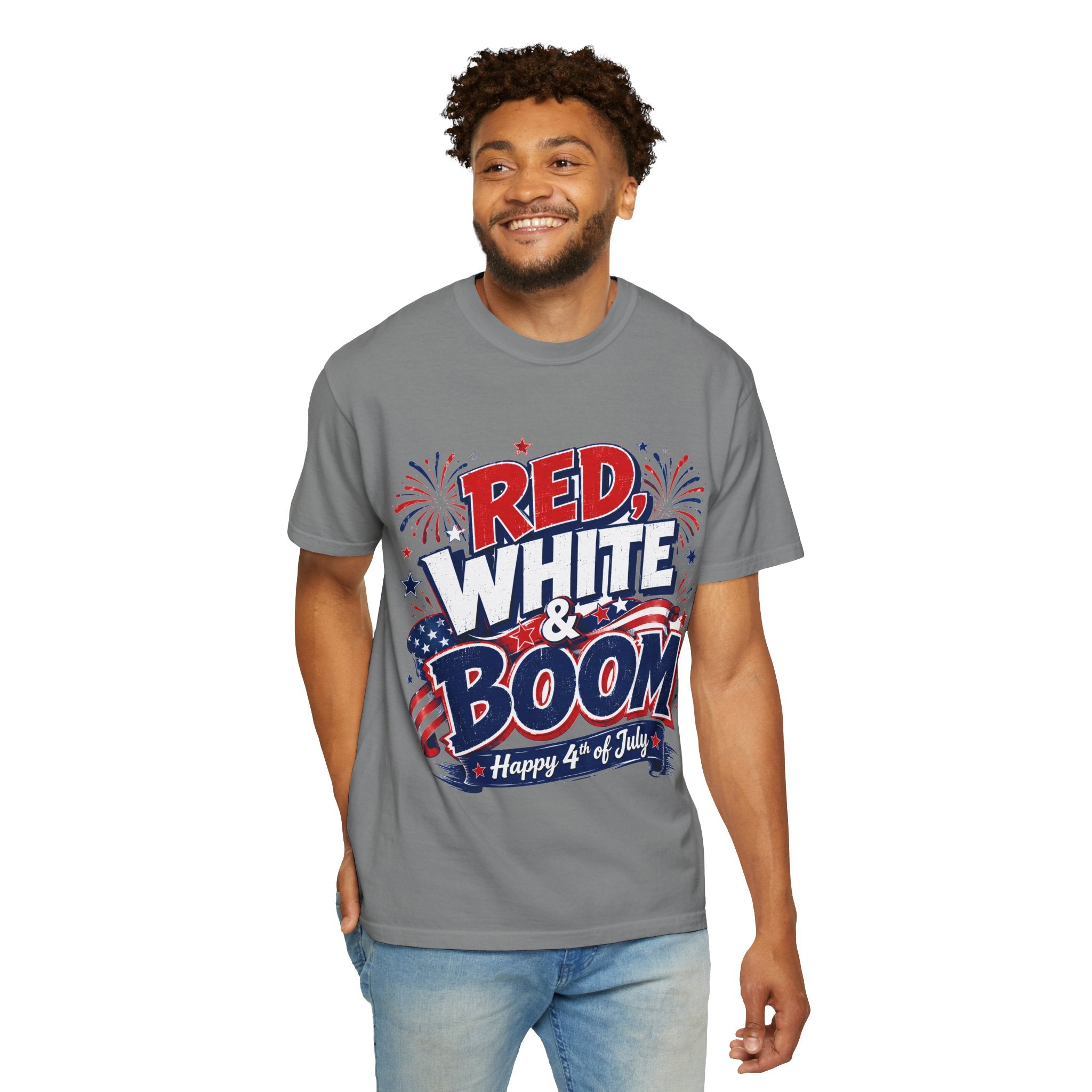 Red, White & Boom 4th of July T-Shirt