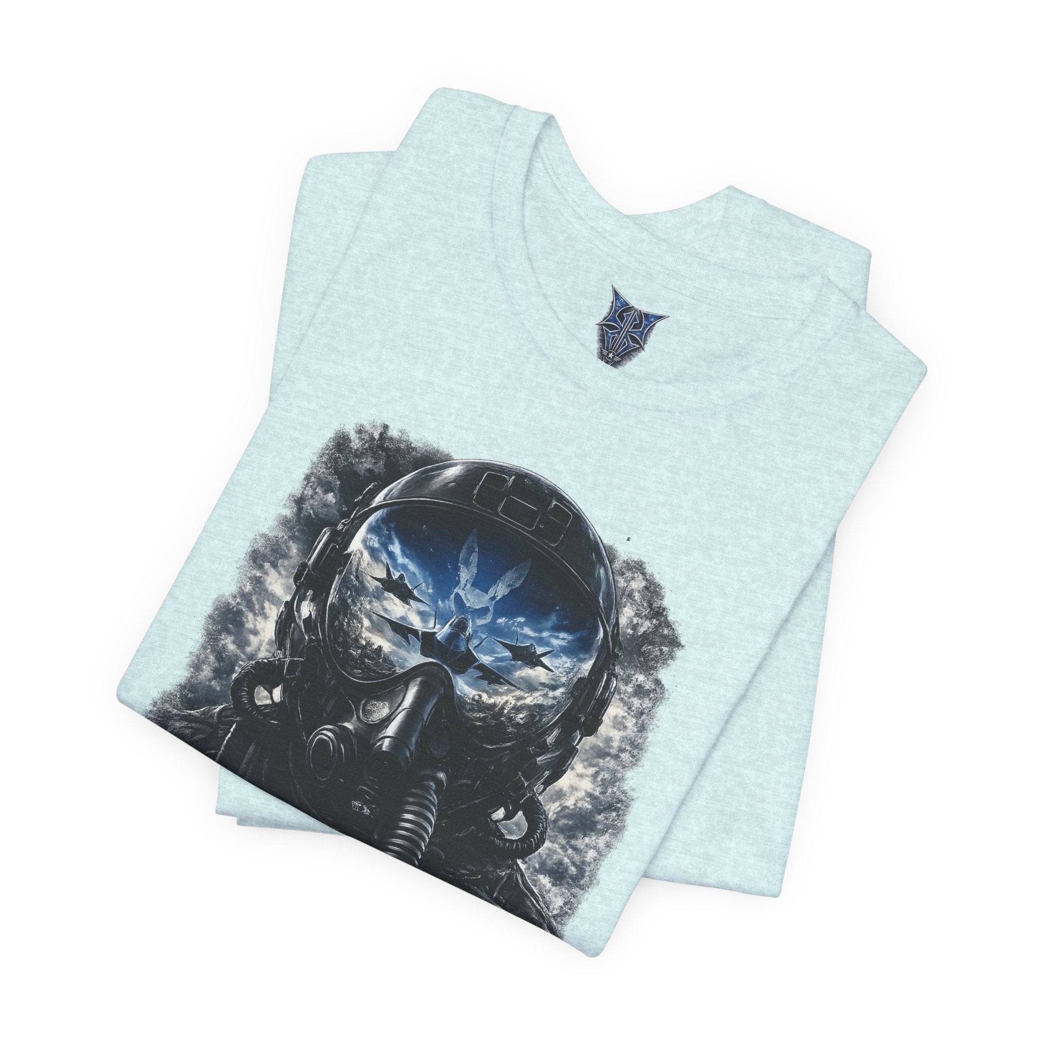 Air Force Pilot Mask Tee — "Air Force Above All" Military Aviation T-Shirt