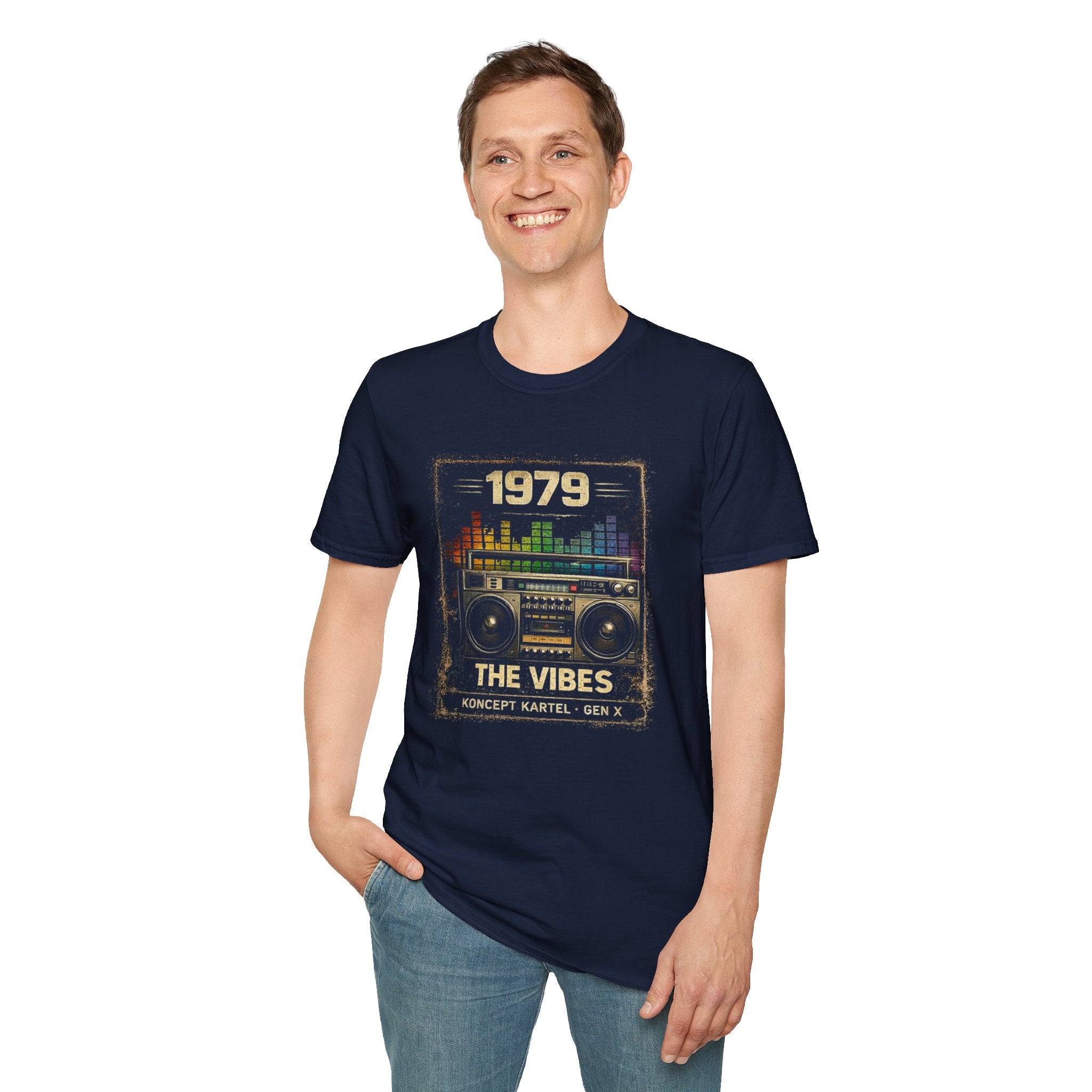 1979 The Vibes Retro Boombox T-Shirt