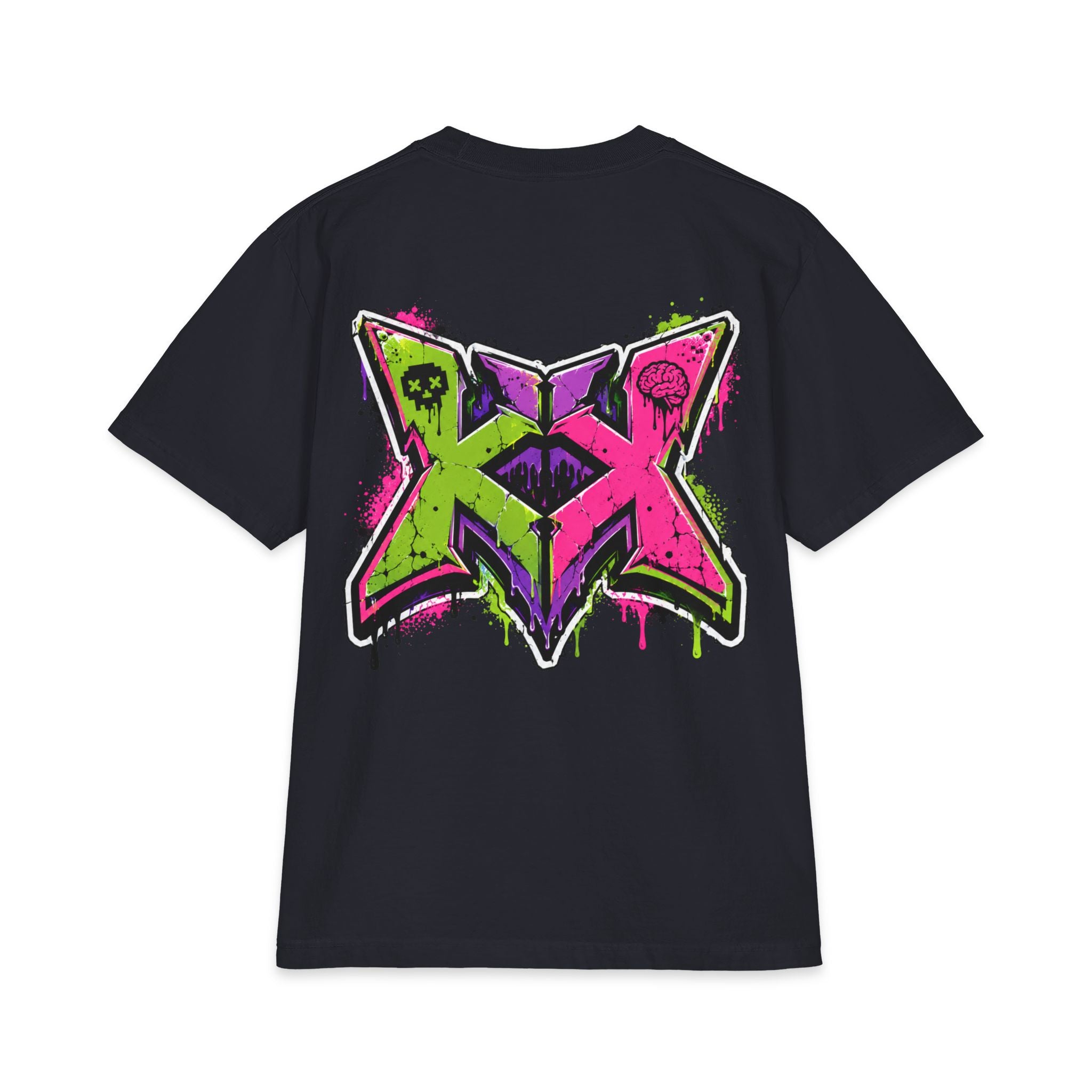 Brainrot Blvd Graphic Tee — Neon Graffiti Street Art T-Shirt
