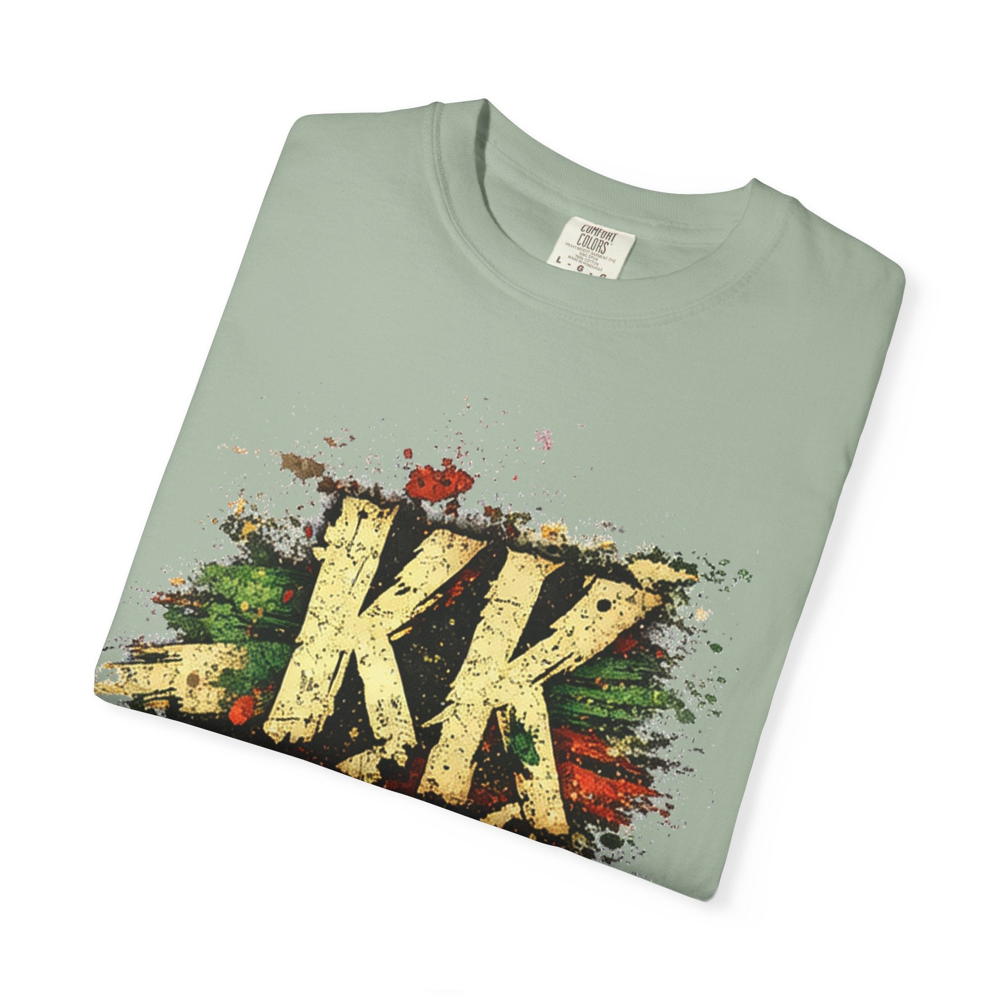 Cinco de Mayo Graphic T-Shirt — 'KK' Distressed Mexican Flag Design