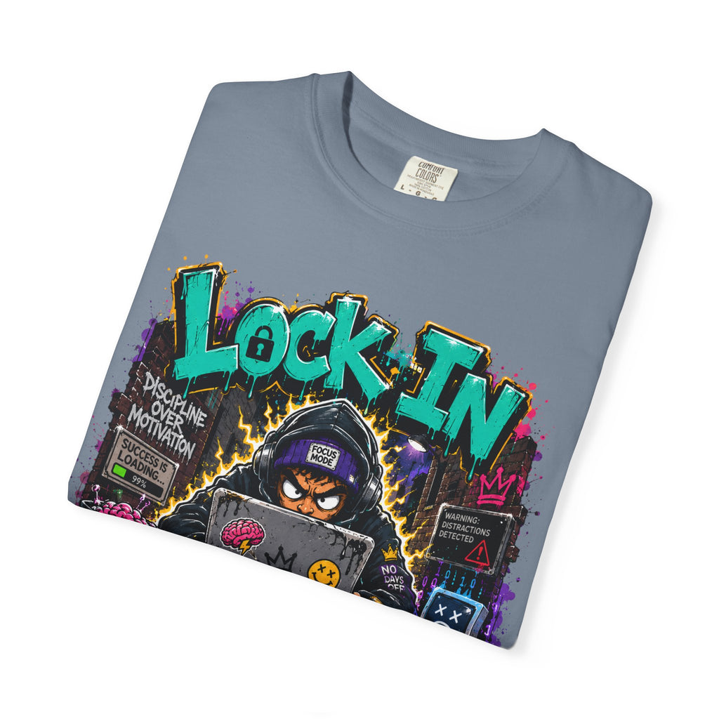 Lock In or Log Out Tee — Gamer Hacker Graphic T-Shirt