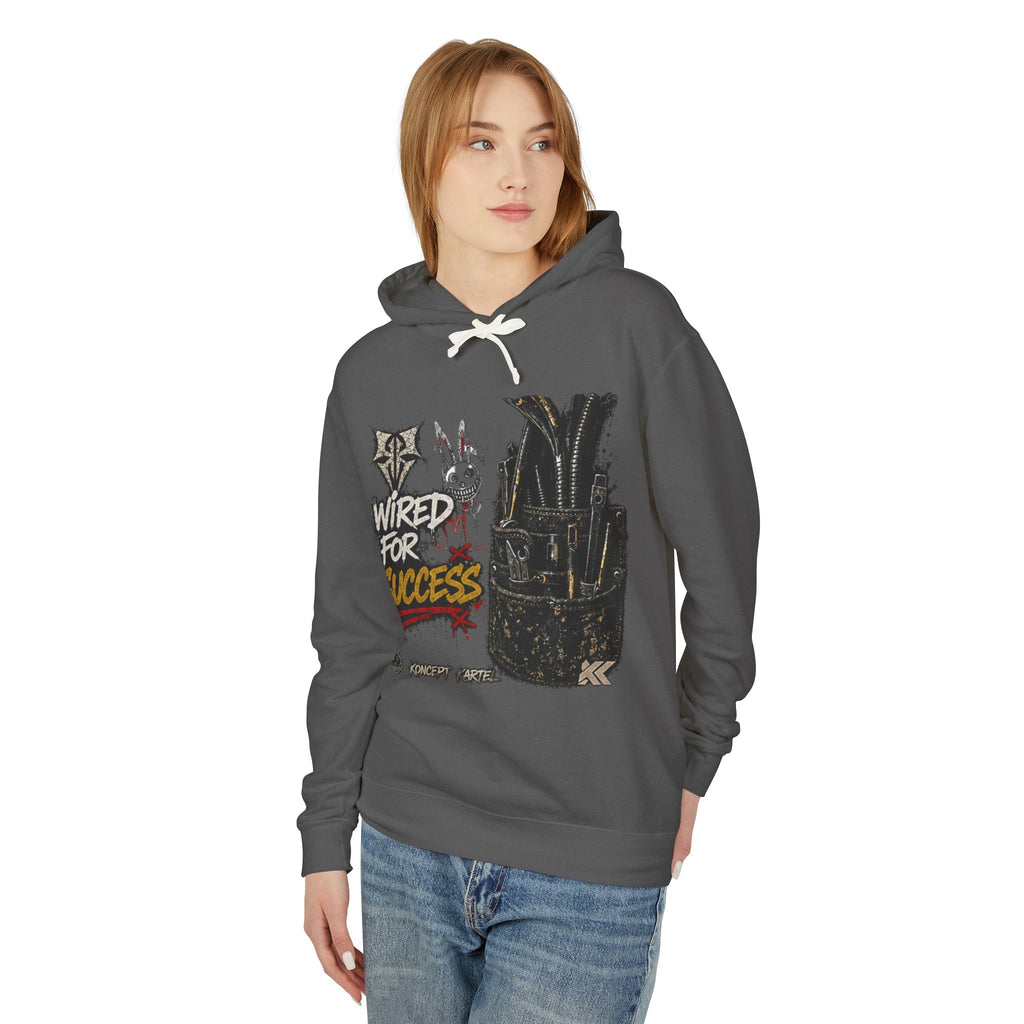 Wired for Success Hoodie — Graphic Lilac Streetwear Sweatshirt