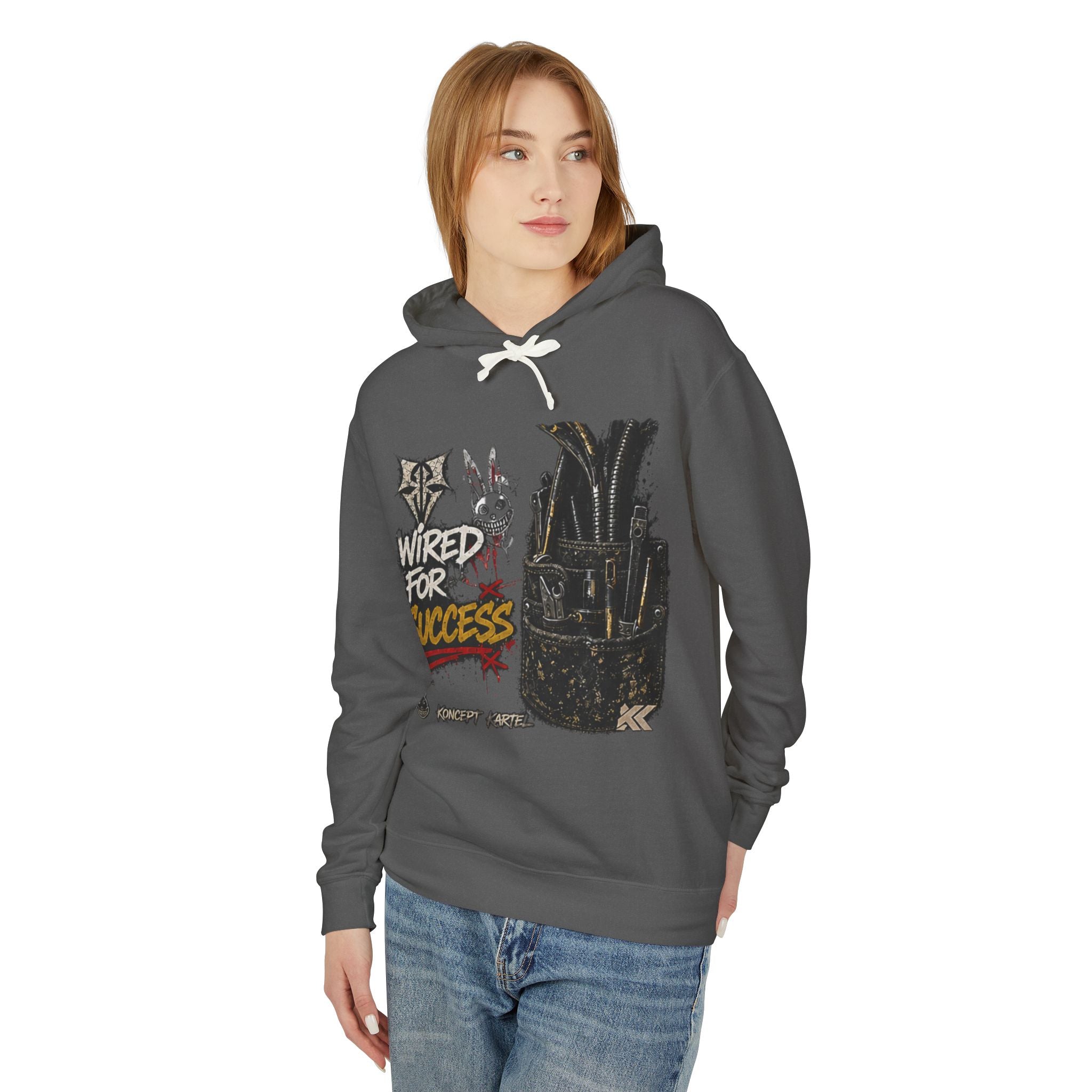 Wired for Success Hoodie — Graphic Lilac Streetwear Sweatshirt