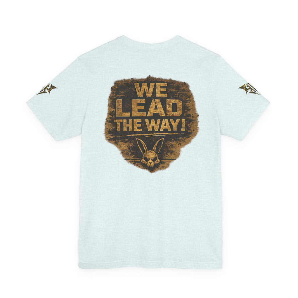 Army We Lead The Way Graphic Tee — Military Skull & Flag T-Shirt