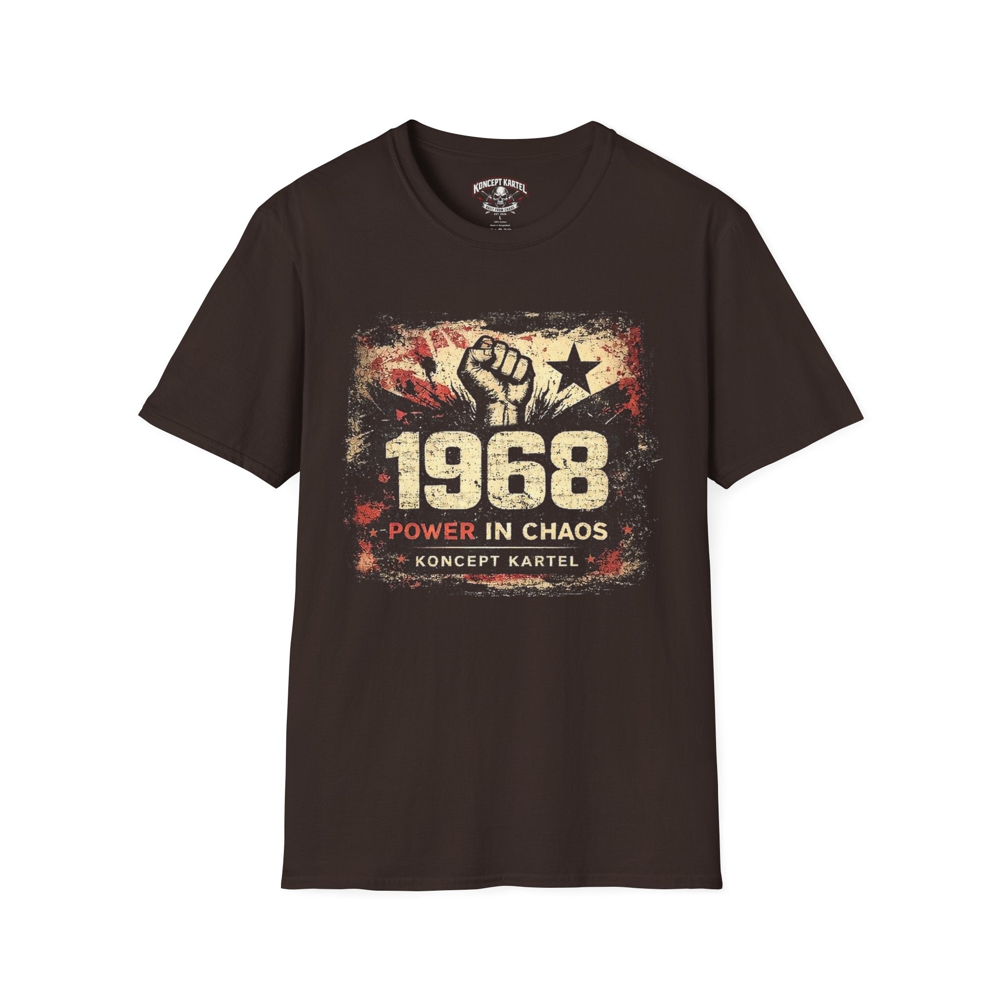 1968 Retro Protest Tee — Power In Courage Vintage Graphic T-Shirt