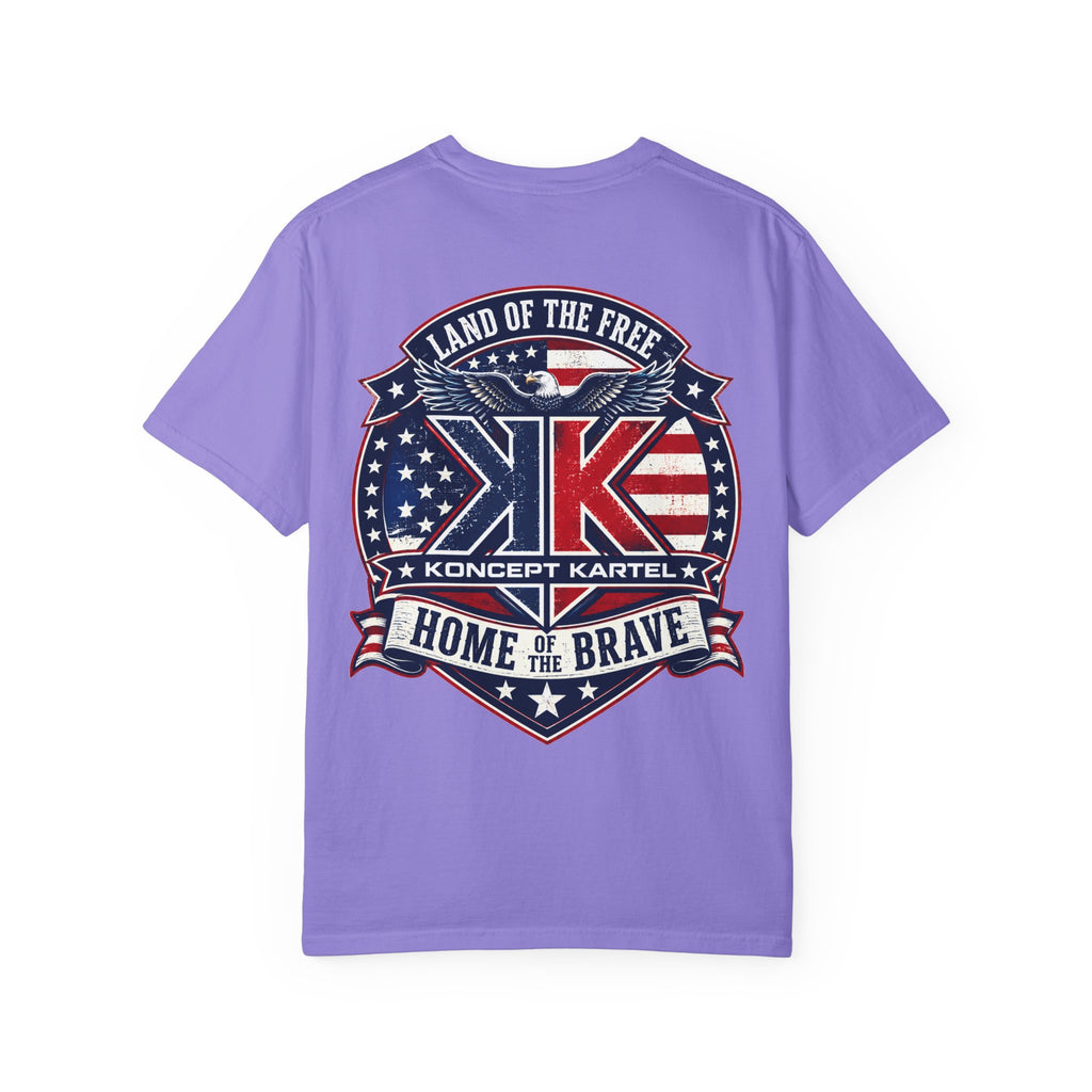 Patriotic Eagle T-Shirt — "Land of the Free, Home of the Brave"